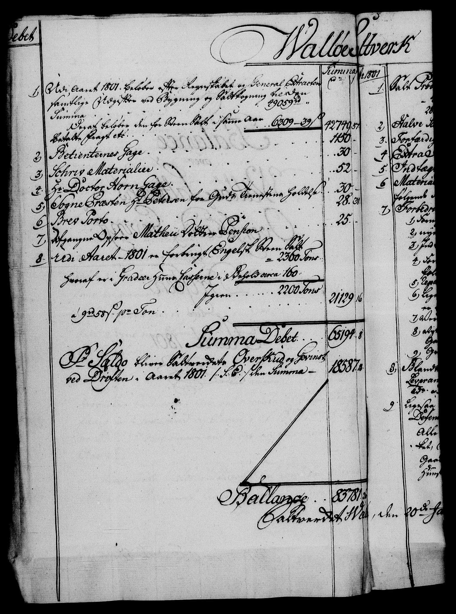 Rentekammeret, Renteskriverkontorene, RA/EA-3115/M/Mf/Mfb/L0005: Relasjons- og resolusjonsprotokoll med register (merket RK 54.11), 1801-1802