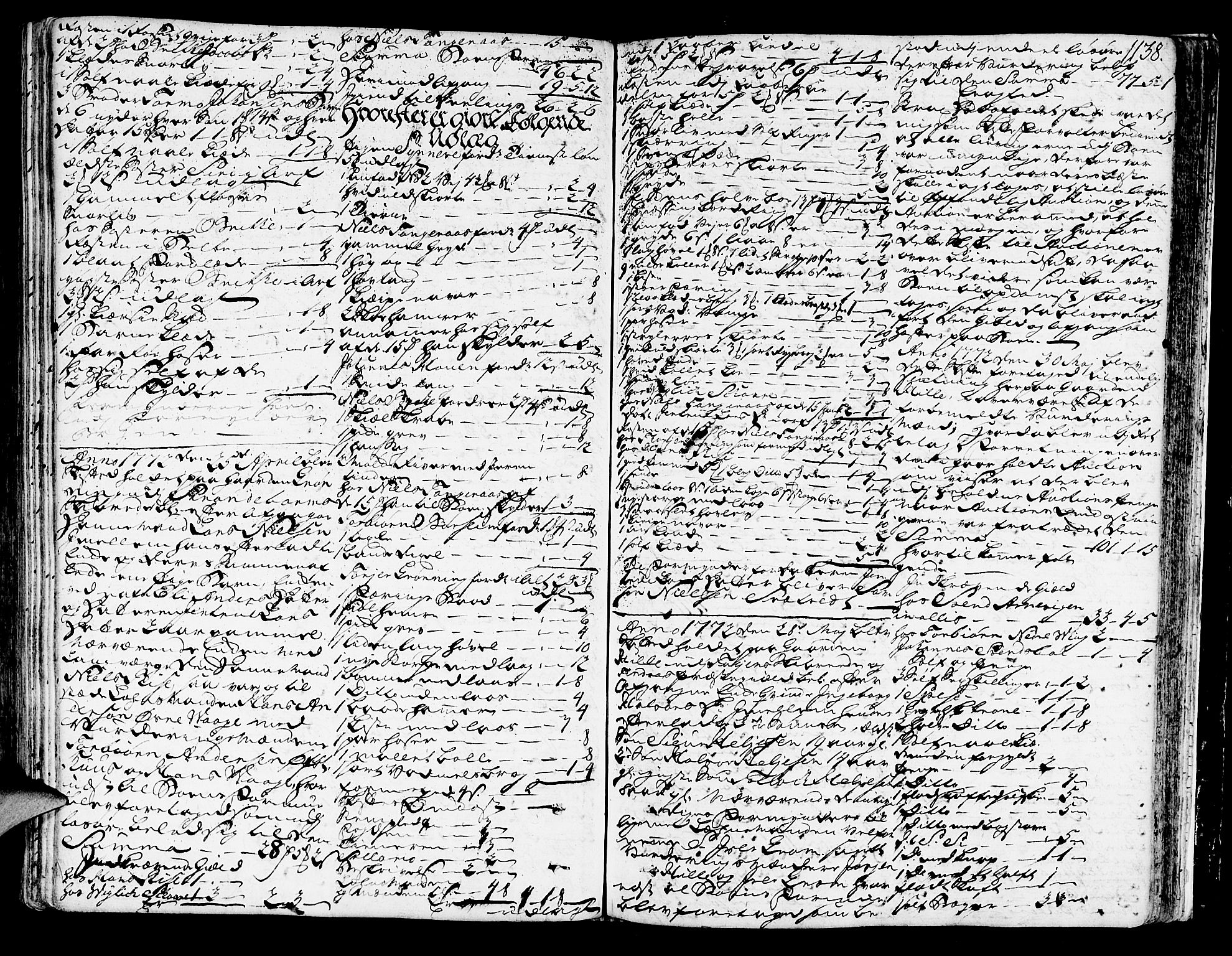 Sunnhordland sorenskrivar, SAB/A-2401/1/H/Ha/Haa/L0007: Skifteprotokollar. Register på lesesal. Fol. 901- ut, 1768-1773, s. 1137b-1138a