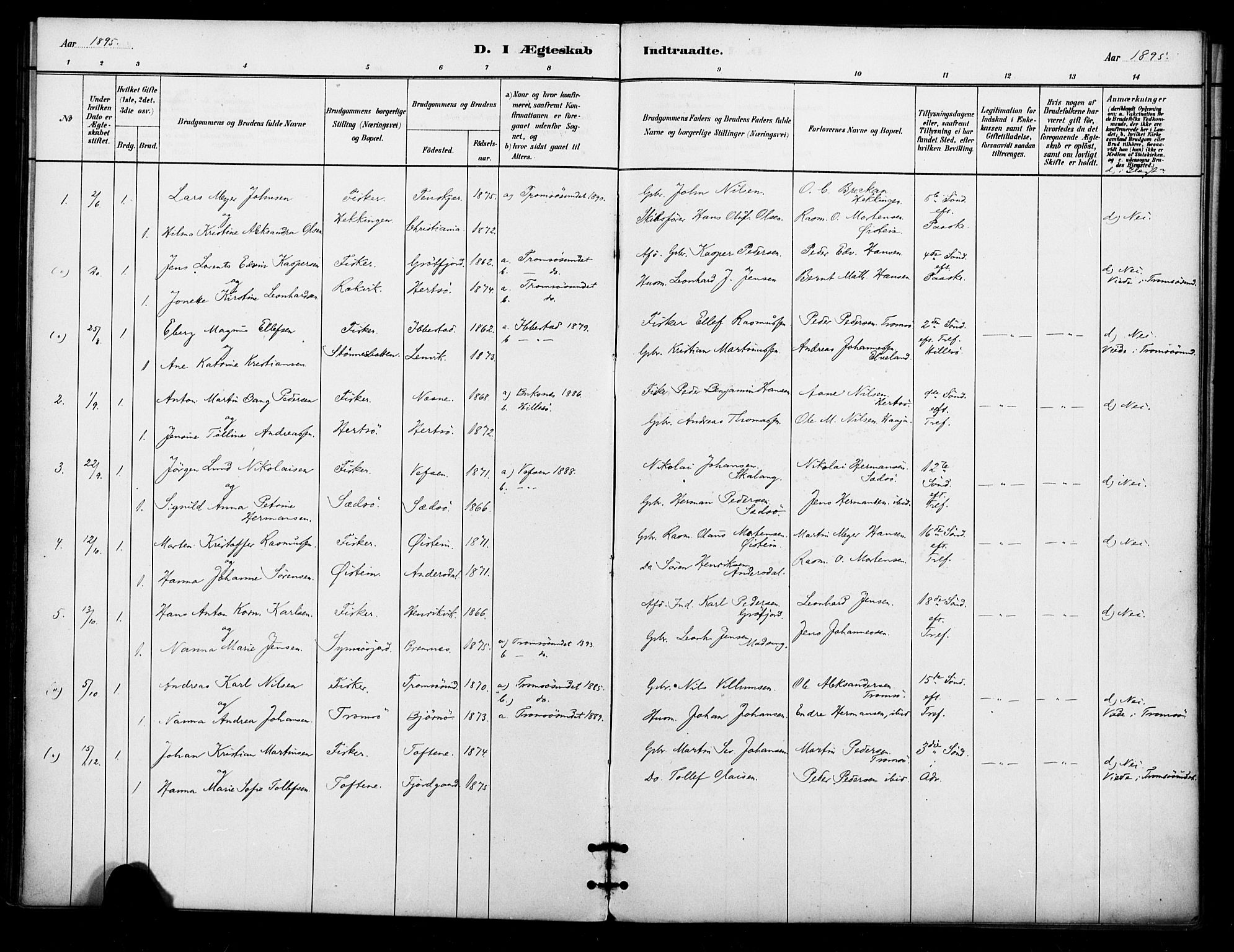 Lenvik sokneprestembete, AV/SATØ-S-1310/H/Ha/Haa/L0012kirke: Ministerialbok nr. 12, 1880-1895