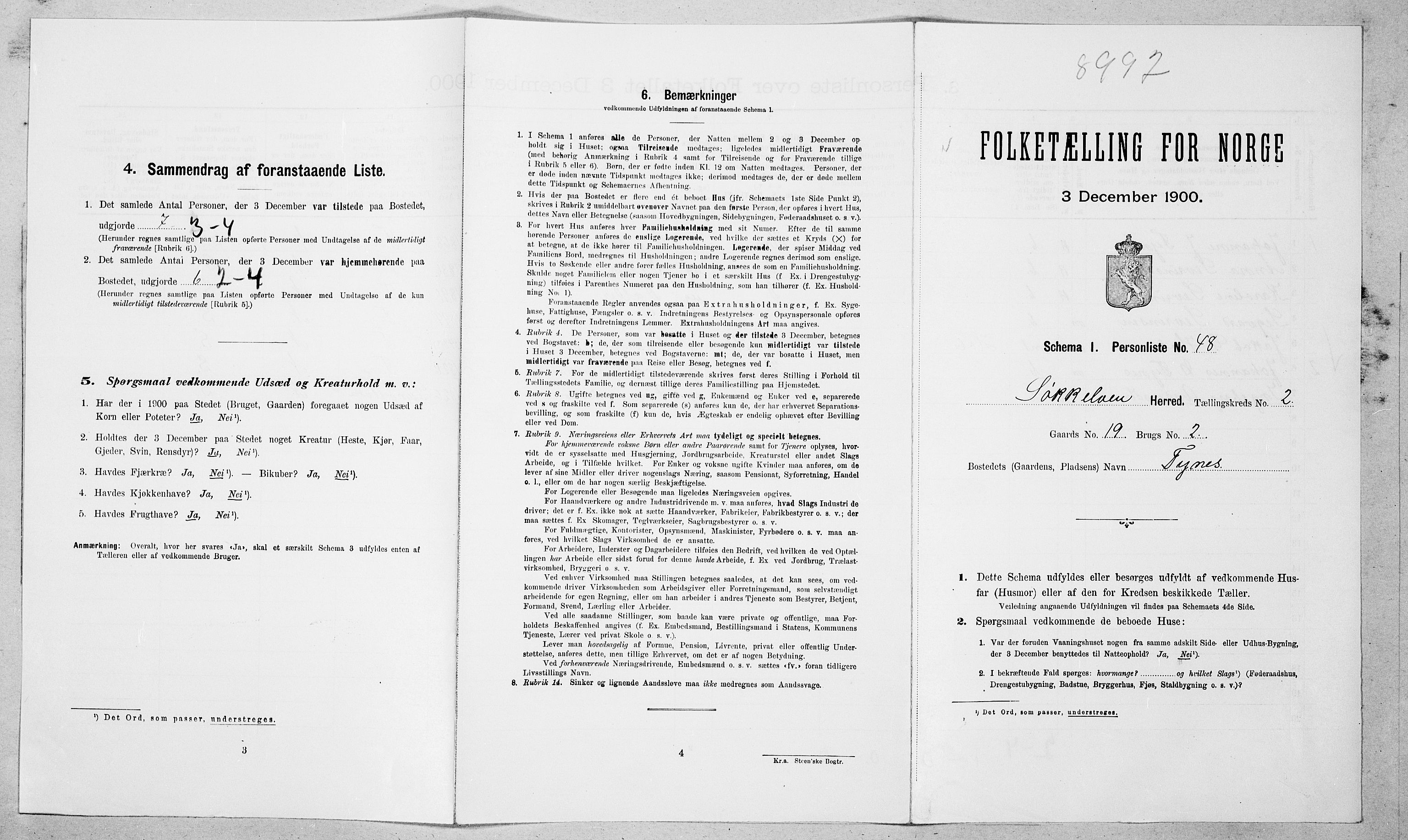 SAT, Folketelling 1900 for 1528 Sykkylven herred, 1900, s. 355
