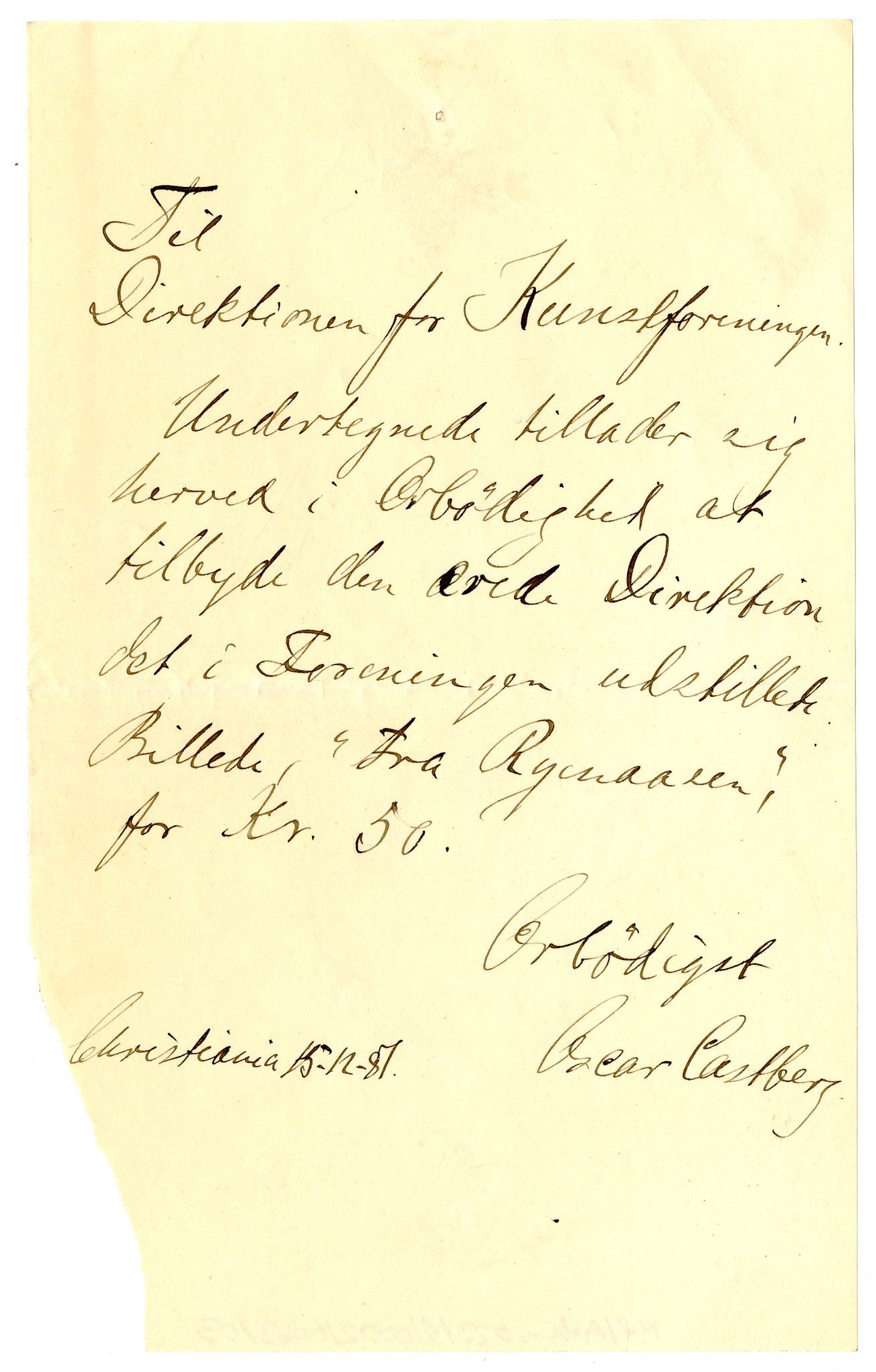 Diderik Maria Aalls brevsamling, NF/Ark-1023/F/L0002: D.M. Aalls brevsamling. B - C, 1799-1889, s. 321