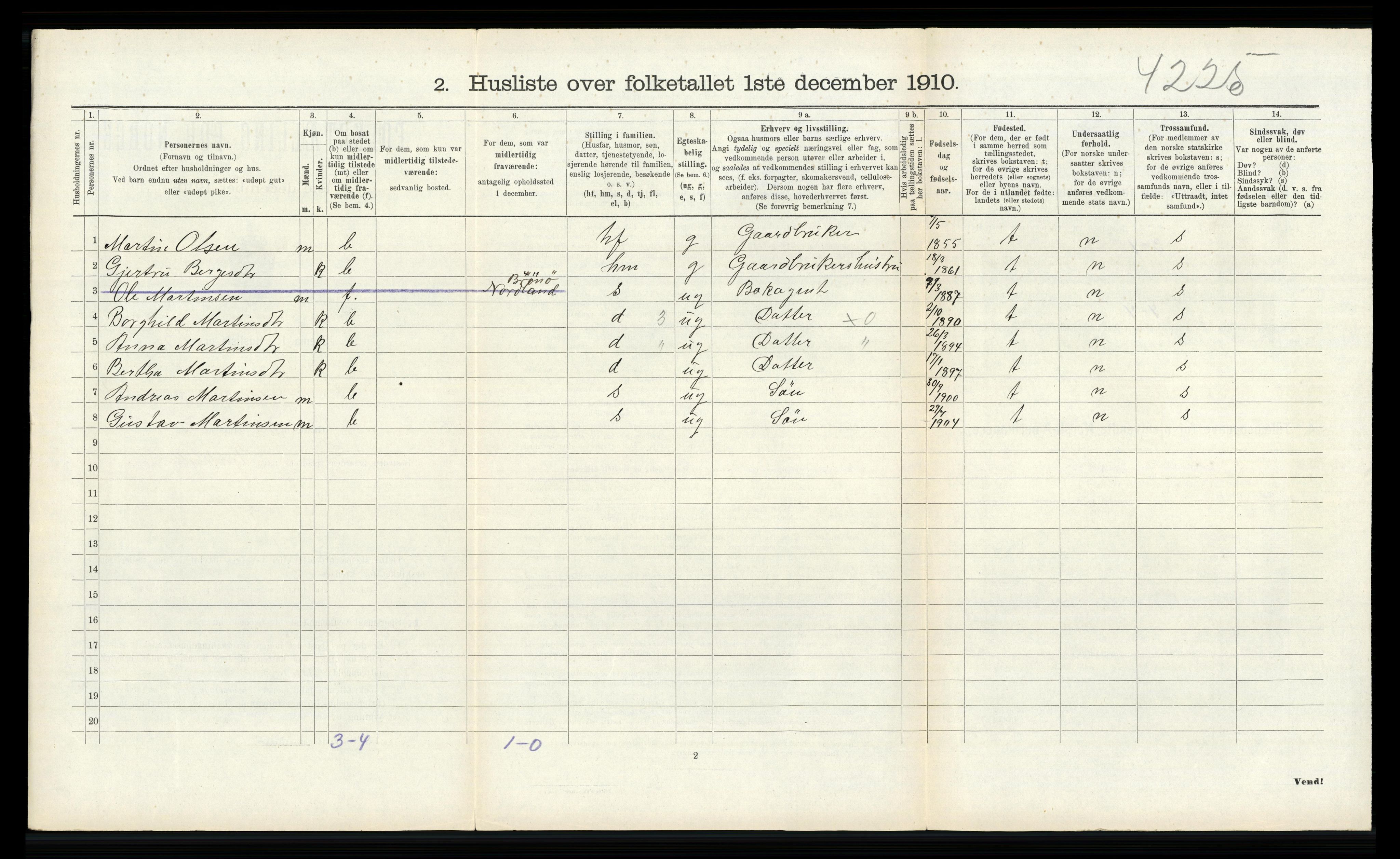 RA, Folketelling 1910 for 1263 Lindås herred, 1910, s. 377