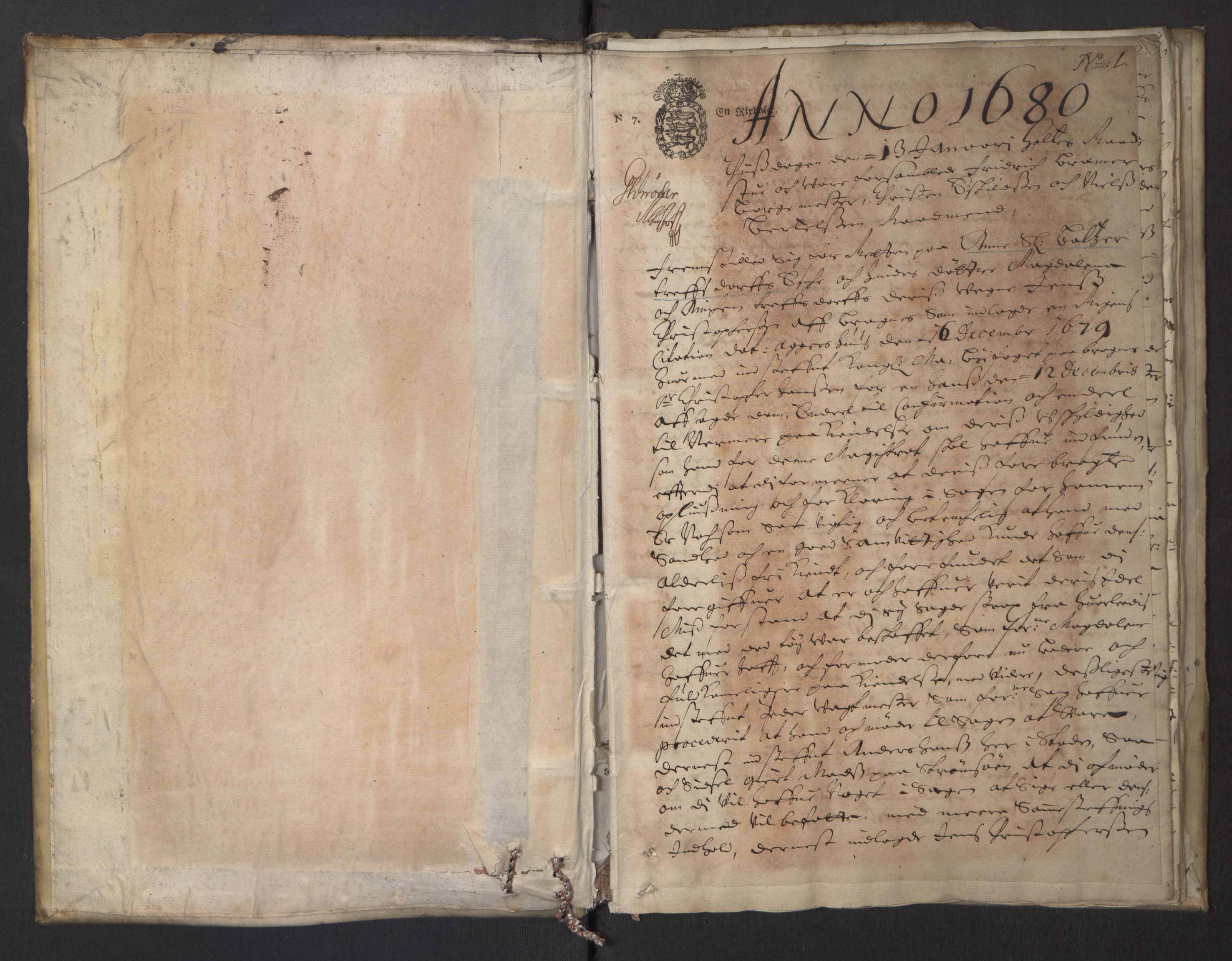 Christiania rådstuerett, AV/SAO-A-11132/F/Fa/L0013: Justisprotokoll, 1680, s. 0b-1a