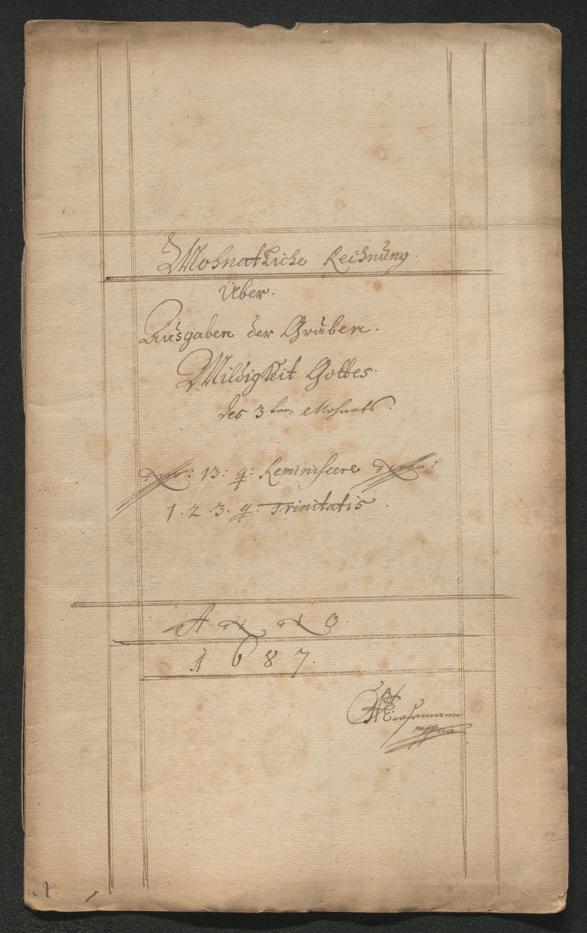 Kongsberg Sølvverk 1623-1816, SAKO/EA-3135/001/D/Dc/Dcd/L0064: Utgiftsregnskap for gruver m.m. , 1687, s. 98