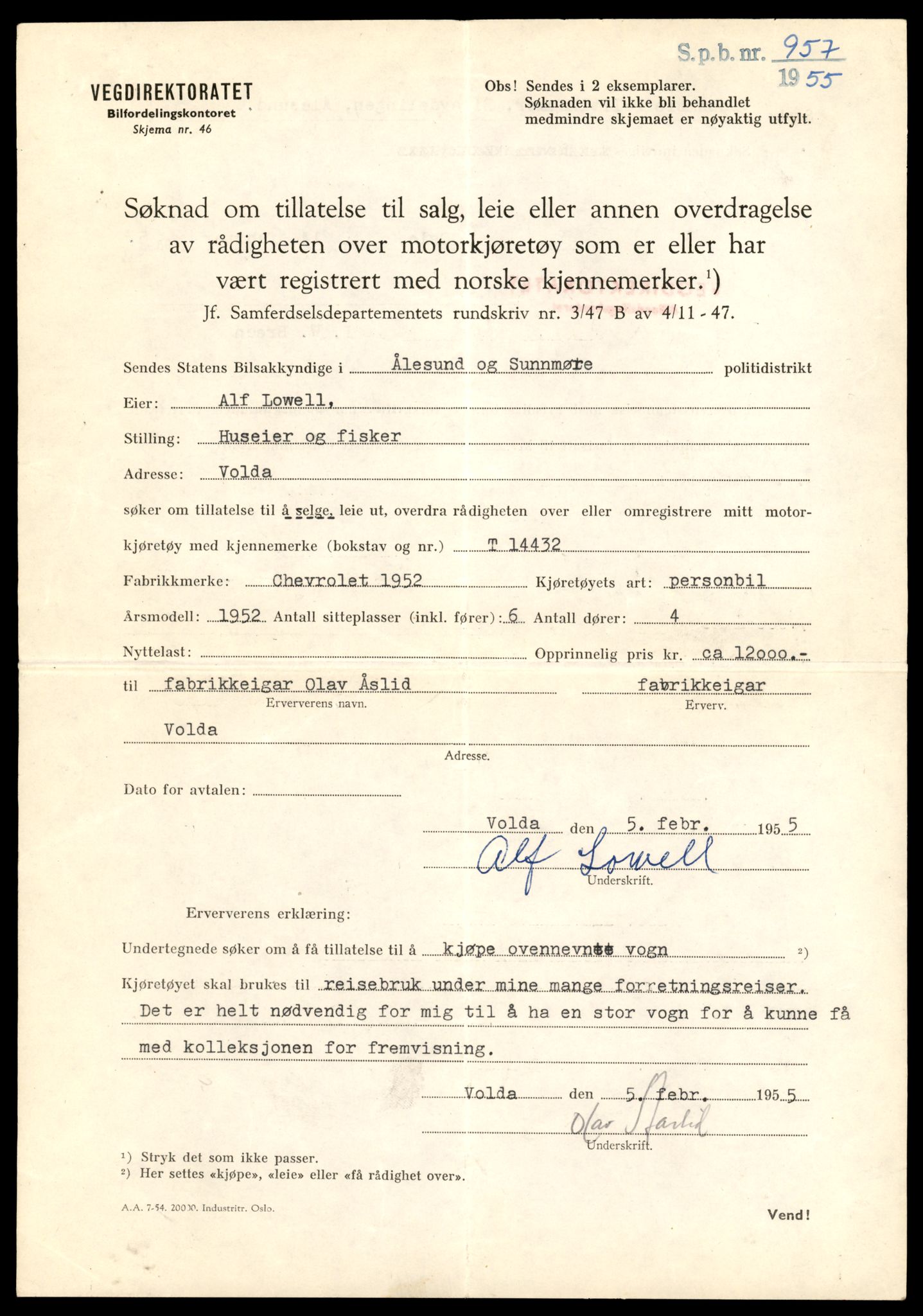 Møre og Romsdal vegkontor - Ålesund trafikkstasjon, AV/SAT-A-4099/F/Fe/L0045: Registreringskort for kjøretøy T 14320 - T 14444, 1927-1998, s. 2884