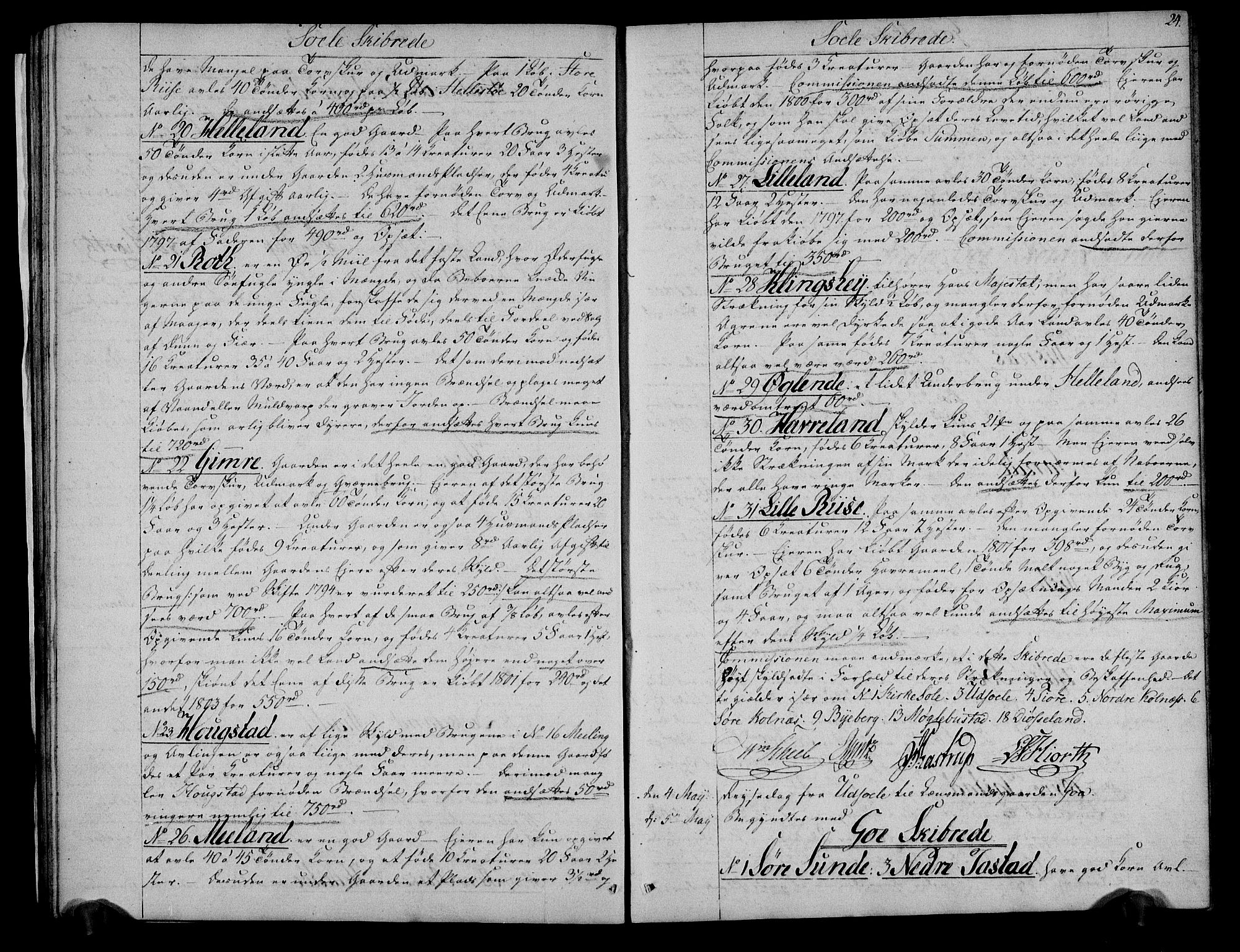 Rentekammeret inntil 1814, Realistisk ordnet avdeling, RA/EA-4070/N/Ne/Nea/L0096: Jæren og Dalane fogderi. Deliberasjonsprotokoll, 1803, s. 25