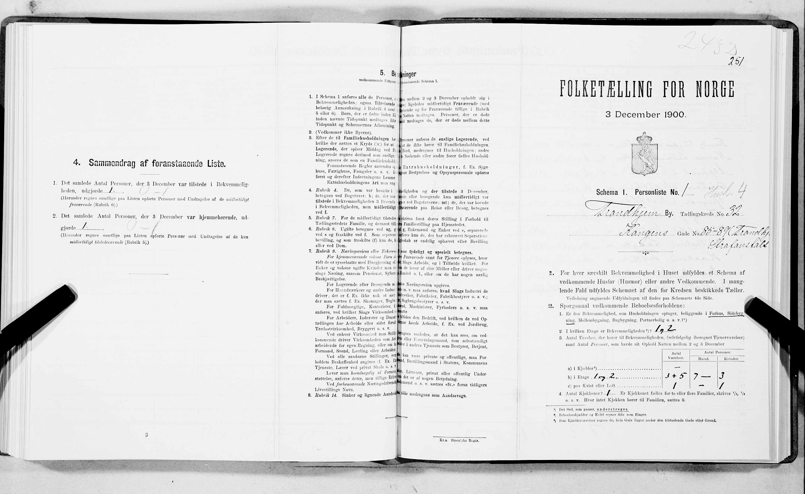 SAT, Folketelling 1900 for 1601 Trondheim kjøpstad, 1900, s. 5150