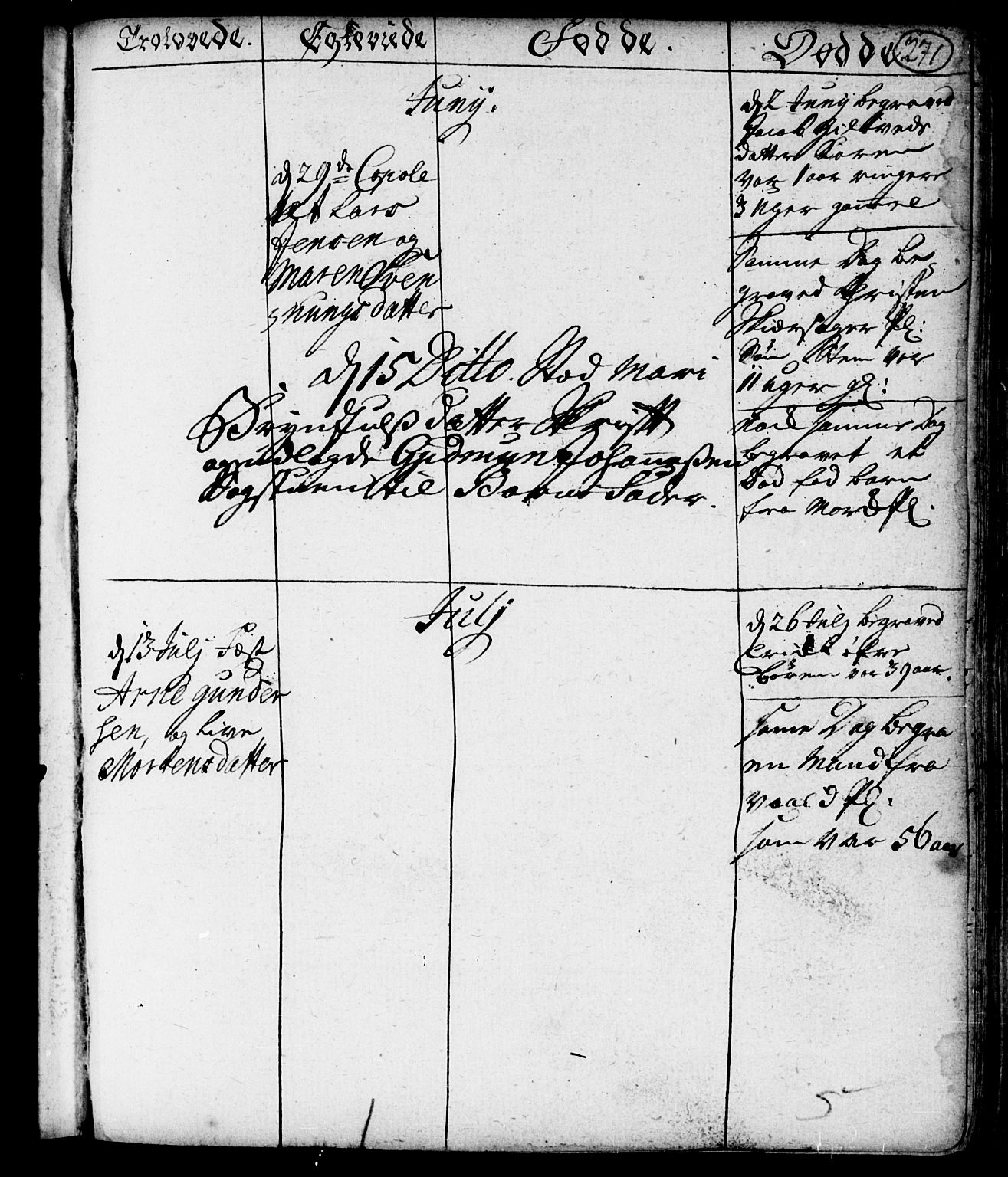 Spydeberg prestekontor Kirkebøker, AV/SAO-A-10924/F/Fa/L0001: Ministerialbok nr. I 1, 1696-1738, s. 271