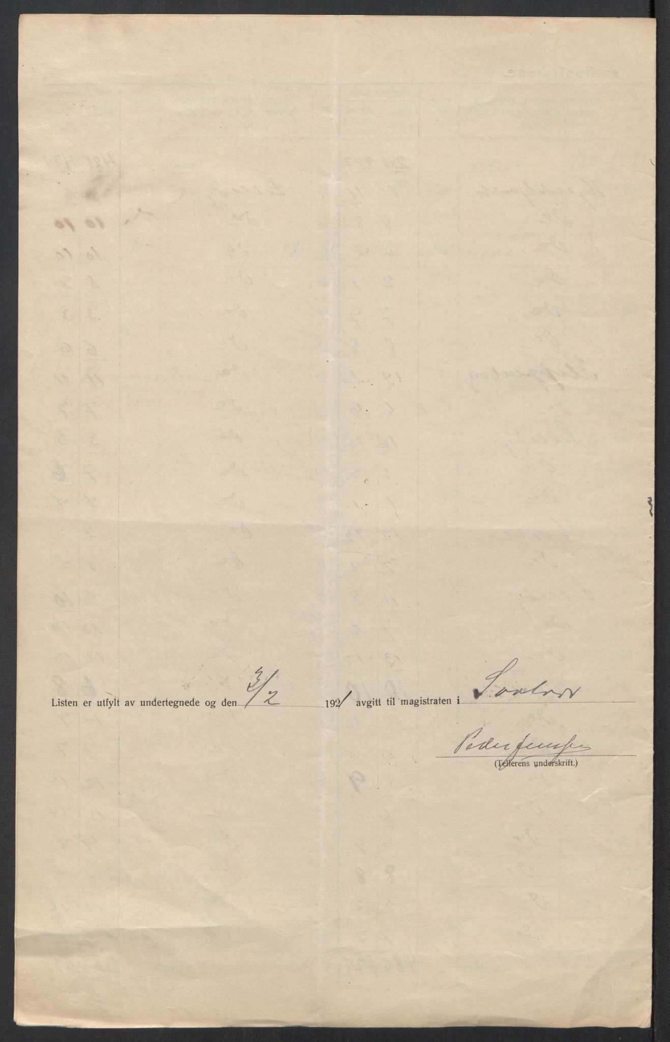 SAT, Folketelling 1920 for 1806 Svolvær kjøpstad, 1920, s. 8