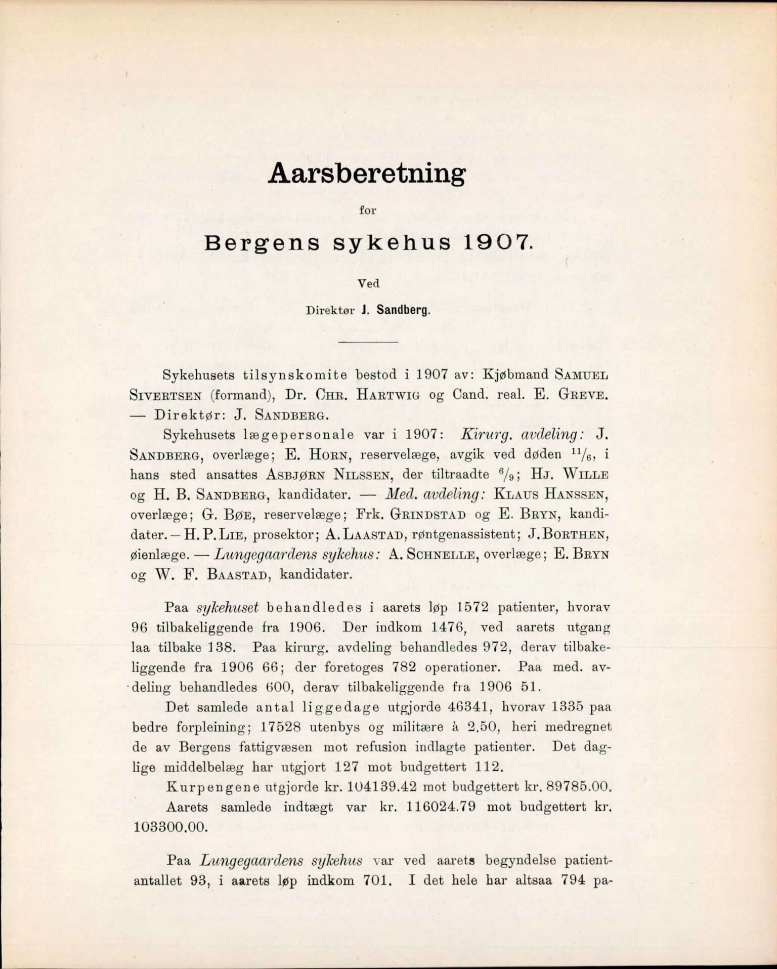 Haukeland Sykehus, Direktøren, BBA/A-2050.04/Æa/L0001: Årsberetninger 1906-1914, 1906-1914, s. 26