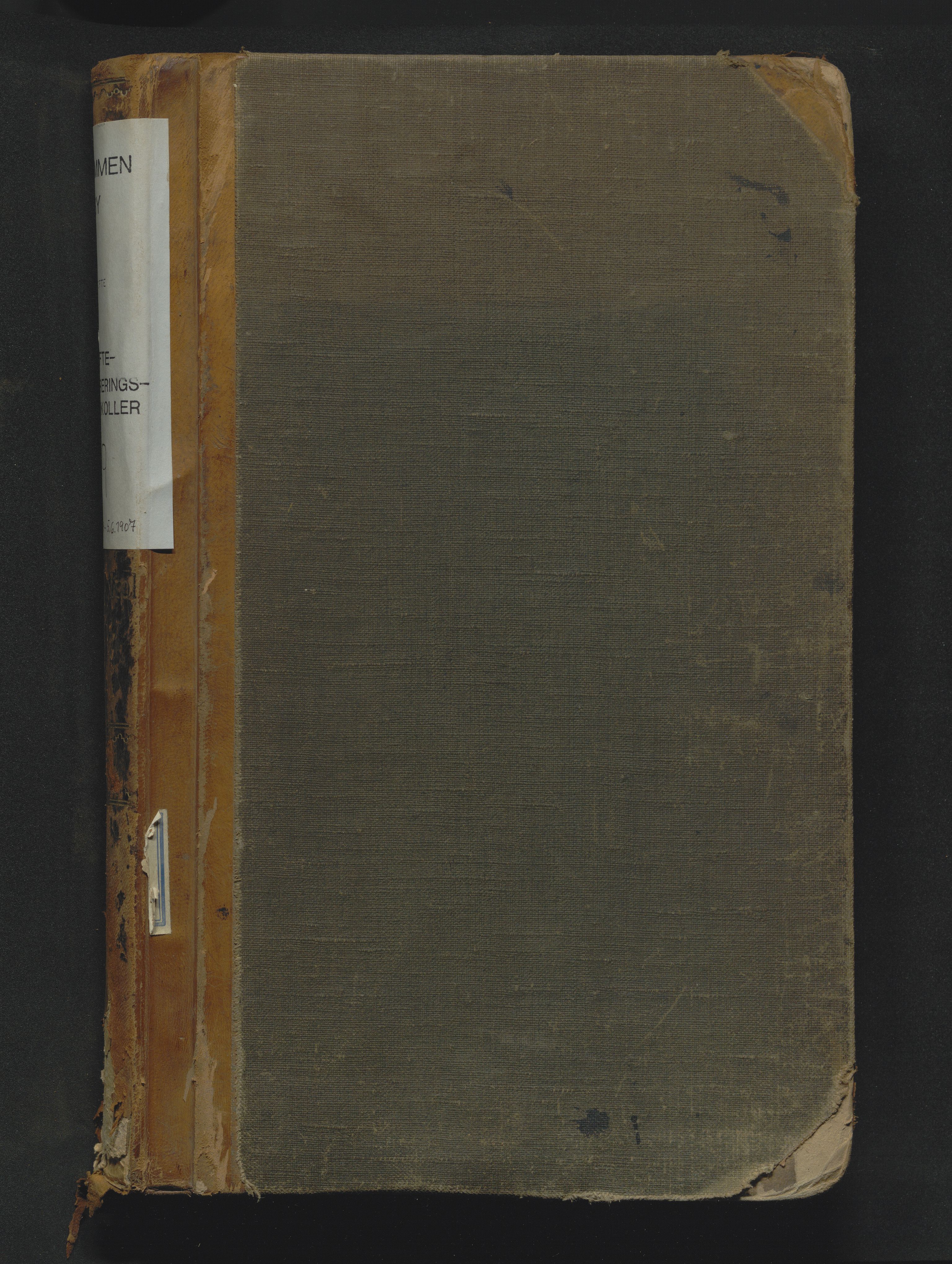 Drammen byfogd, AV/SAKO-A-222/H/Hb/Hbb/L0009: Registreringsprotokoll., 1899-1907