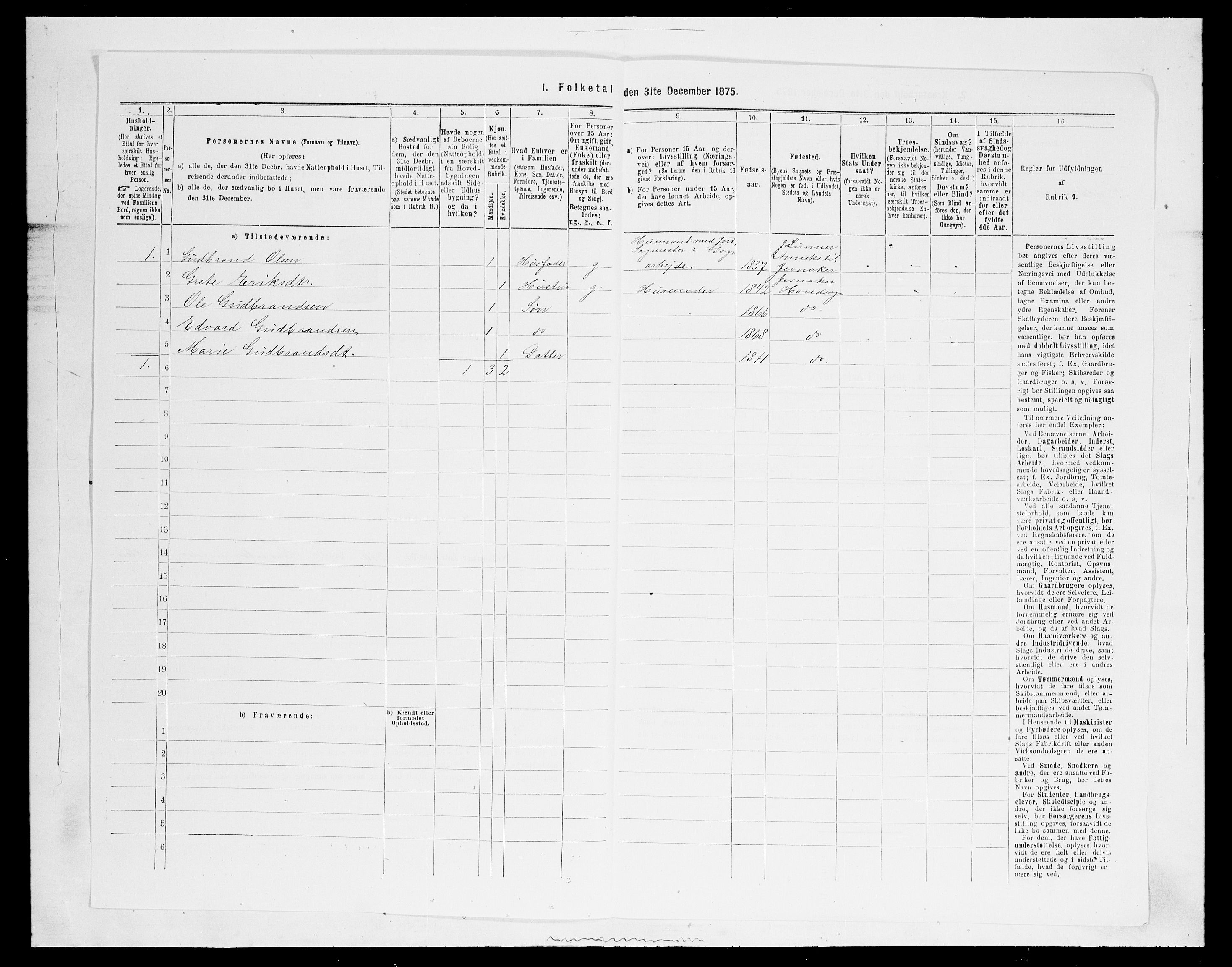 SAH, Folketelling 1875 for 0532P Jevnaker prestegjeld, 1875, s. 1348