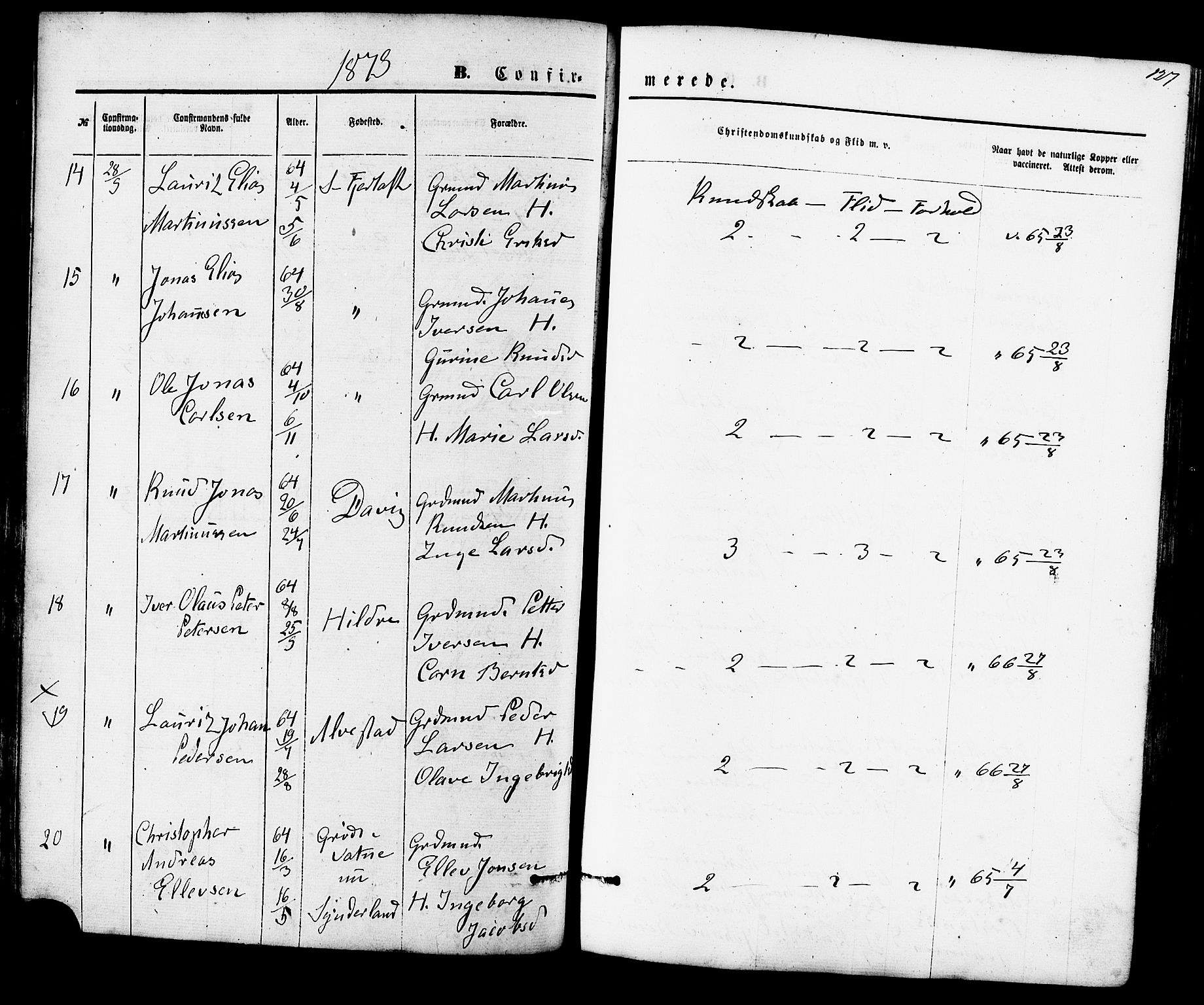 Ministerialprotokoller, klokkerbøker og fødselsregistre - Møre og Romsdal, AV/SAT-A-1454/536/L0500: Ministerialbok nr. 536A09, 1876-1889, s. 127