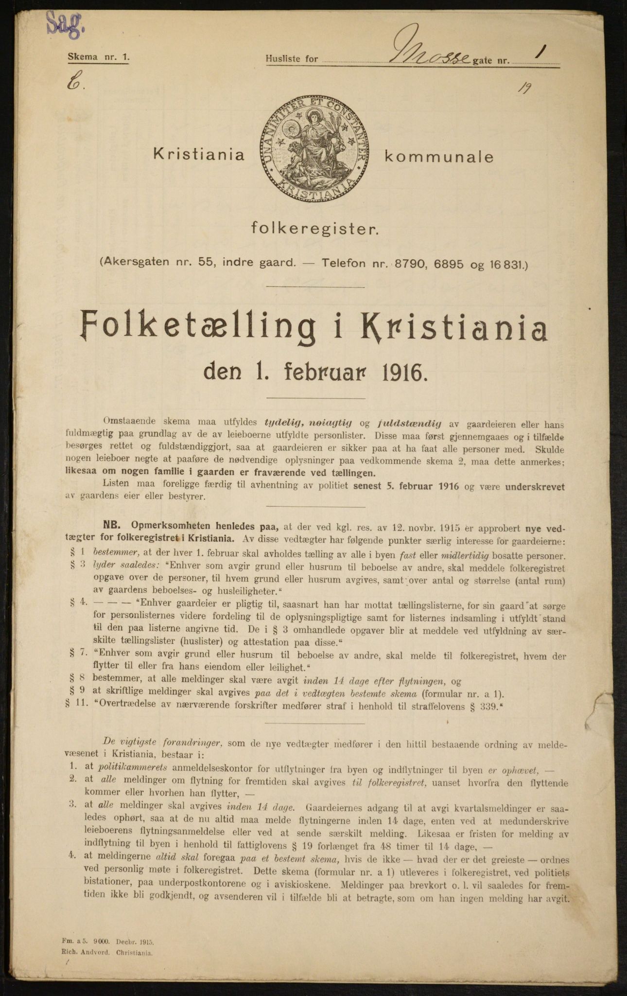 OBA, Kommunal folketelling 1.2.1916 for Kristiania, 1916, s. 67322
