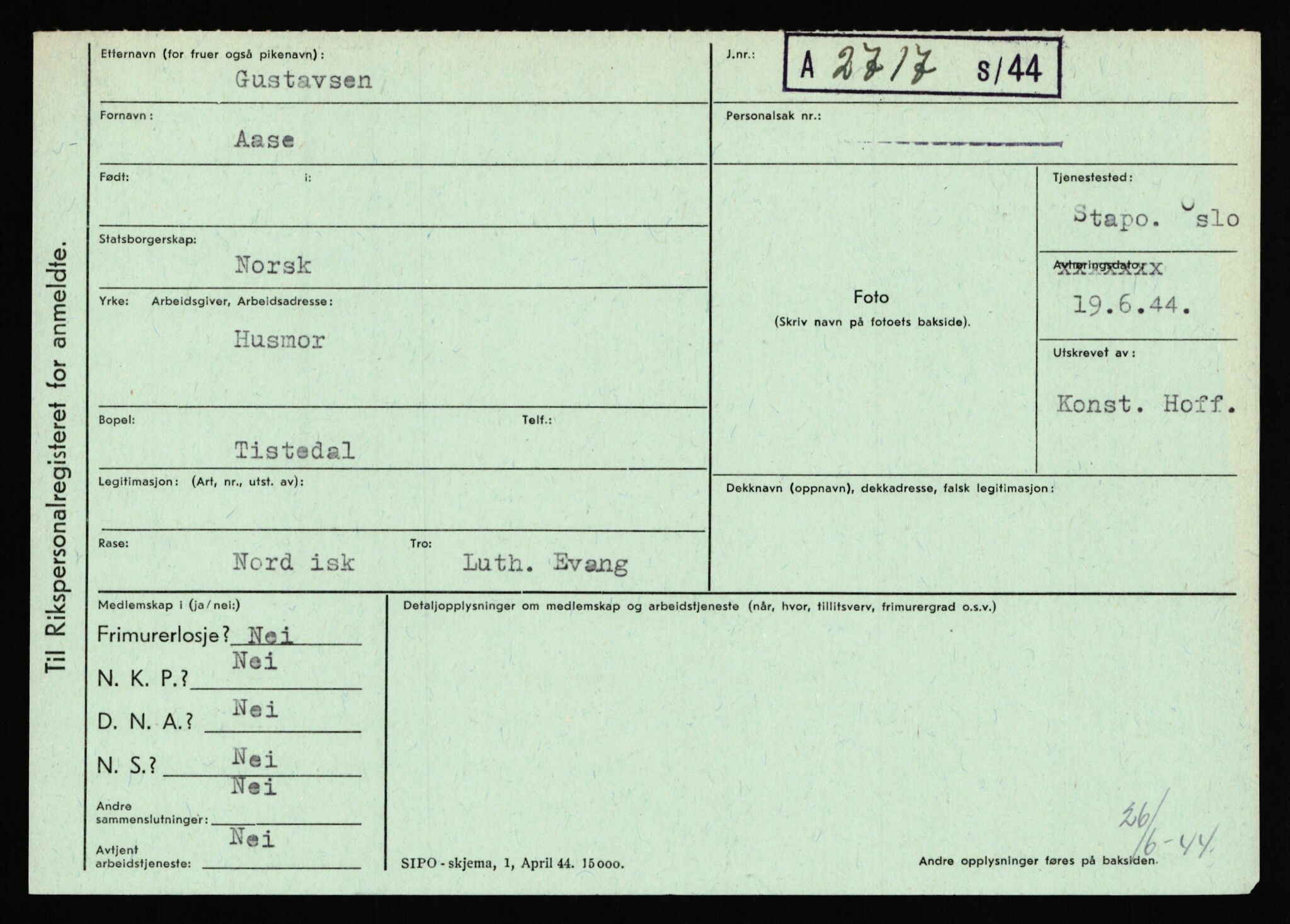 Statspolitiet - Hovedkontoret / Osloavdelingen, AV/RA-S-1329/C/Ca/L0005: Furali - Hamula, 1943-1945, s. 3216