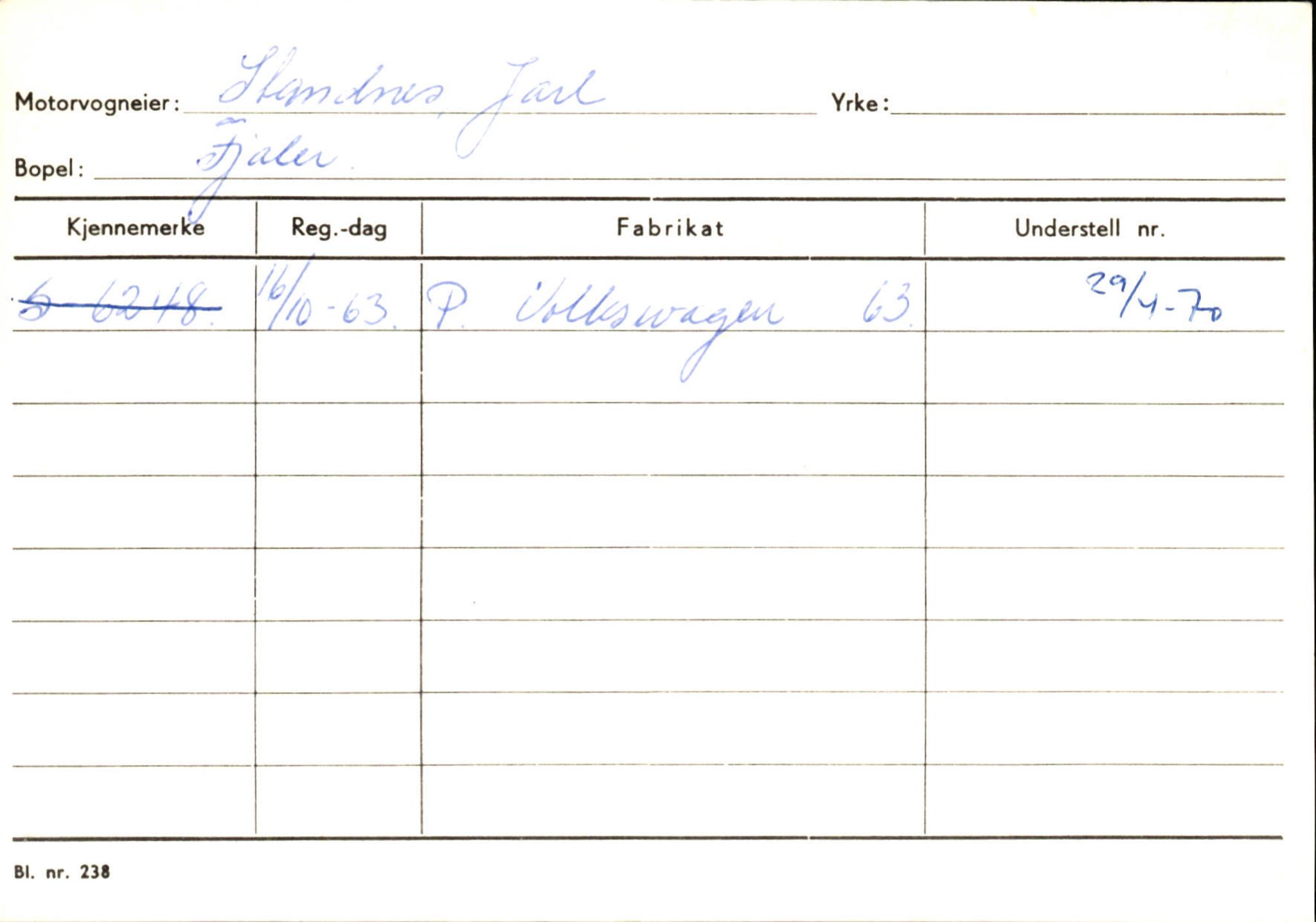 Statens vegvesen, Sogn og Fjordane vegkontor, AV/SAB-A-5301/4/F/L0126: Eigarregister Fjaler M-Å. Leikanger A-Å, 1945-1975, s. 255