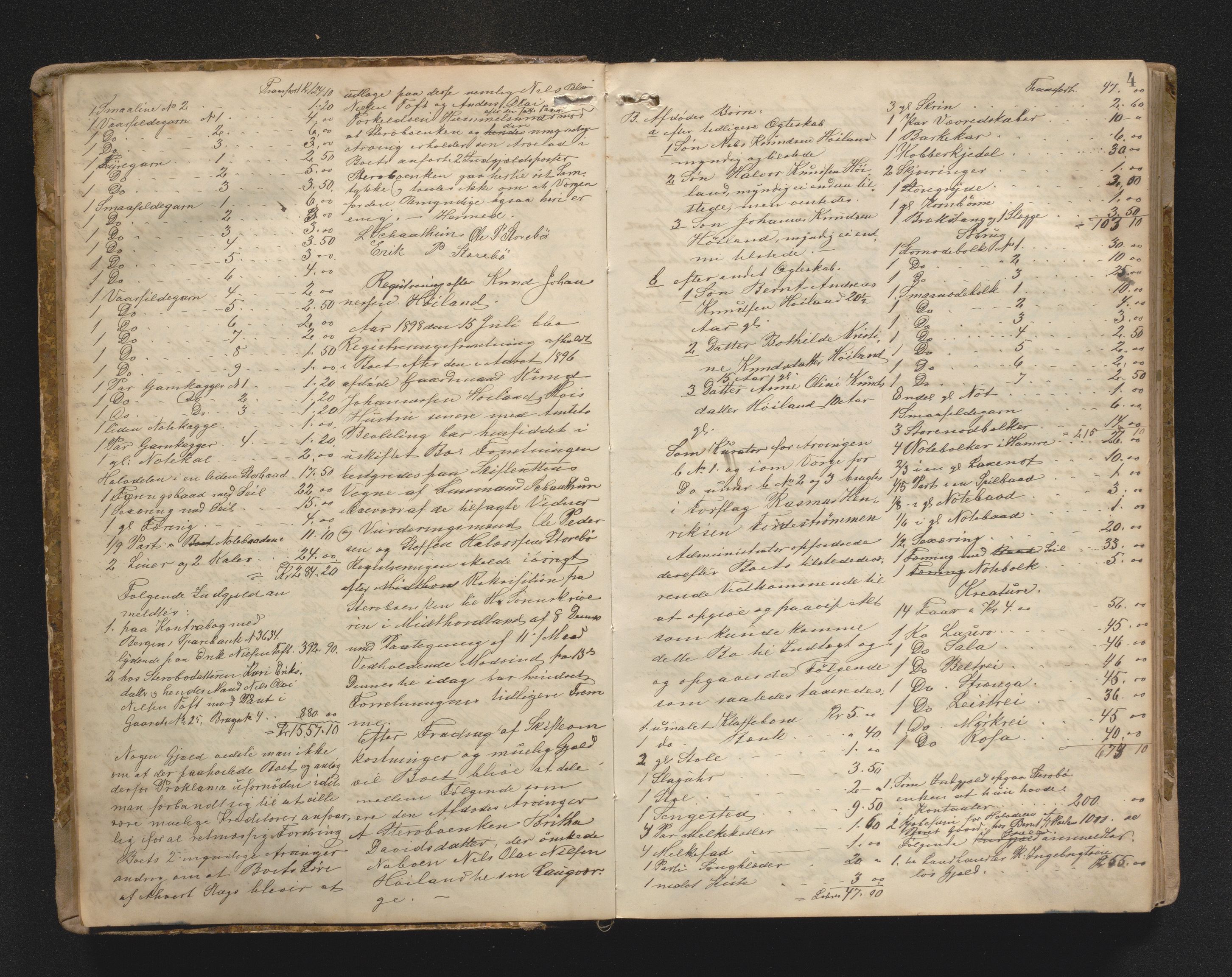 Lensmannen i Sund og Austevoll, AV/SAB-A-35201/0006/L0012: Registreringsprotokoll, 1898-1925, s. 3b-4a