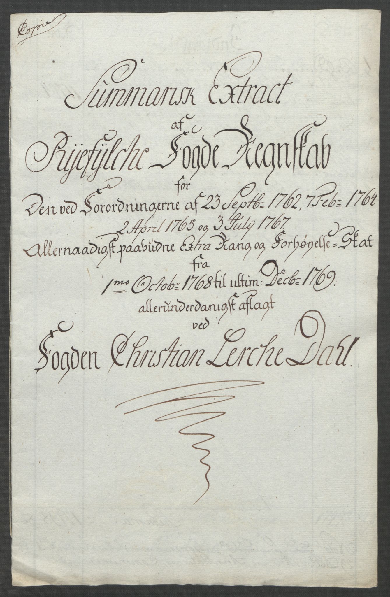 Rentekammeret inntil 1814, Reviderte regnskaper, Fogderegnskap, RA/EA-4092/R47/L2972: Ekstraskatten Ryfylke, 1762-1780, s. 169
