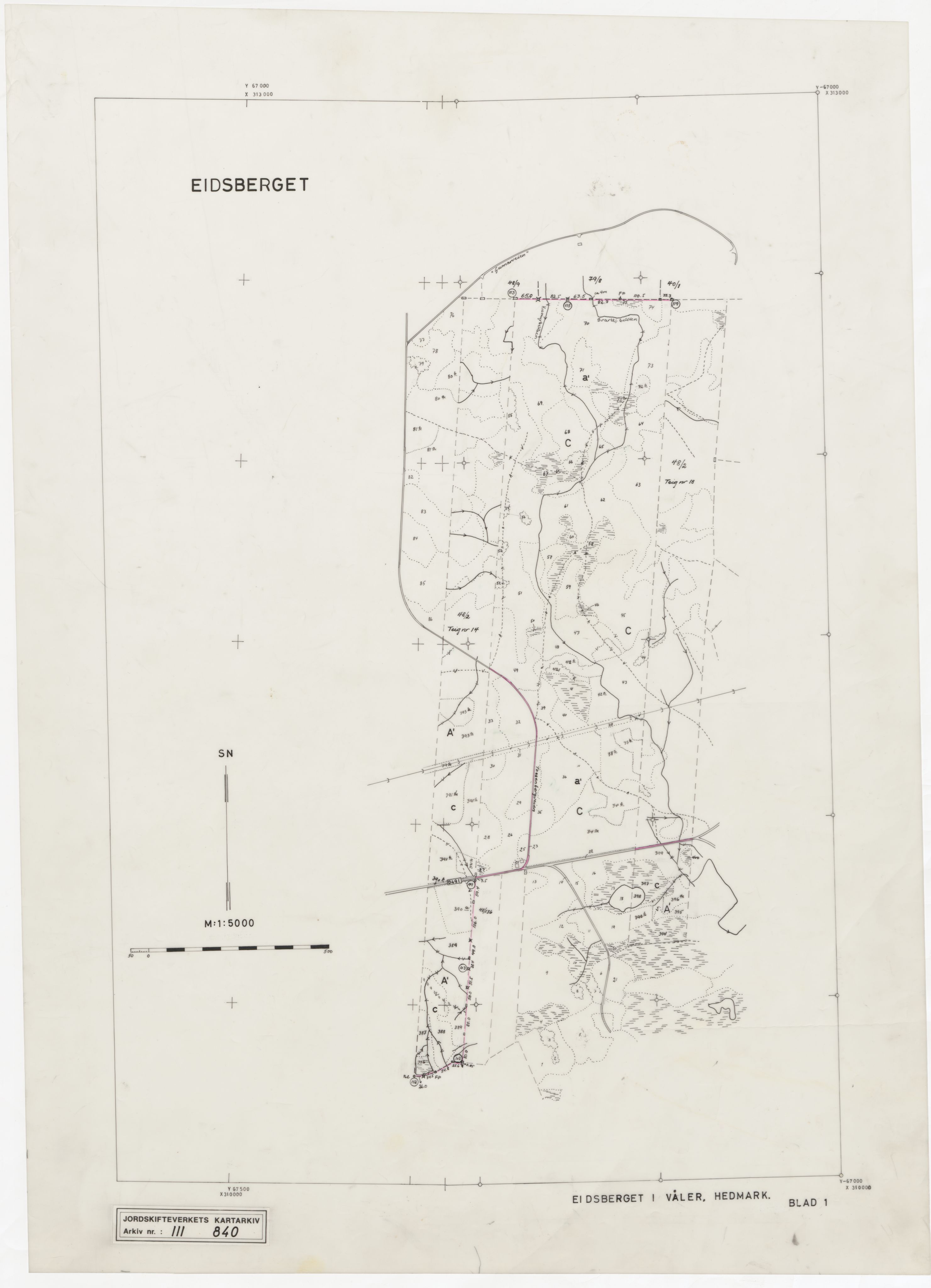 Jordskifteverkets kartarkiv, RA/S-3929/T, 1859-1988, s. 1307