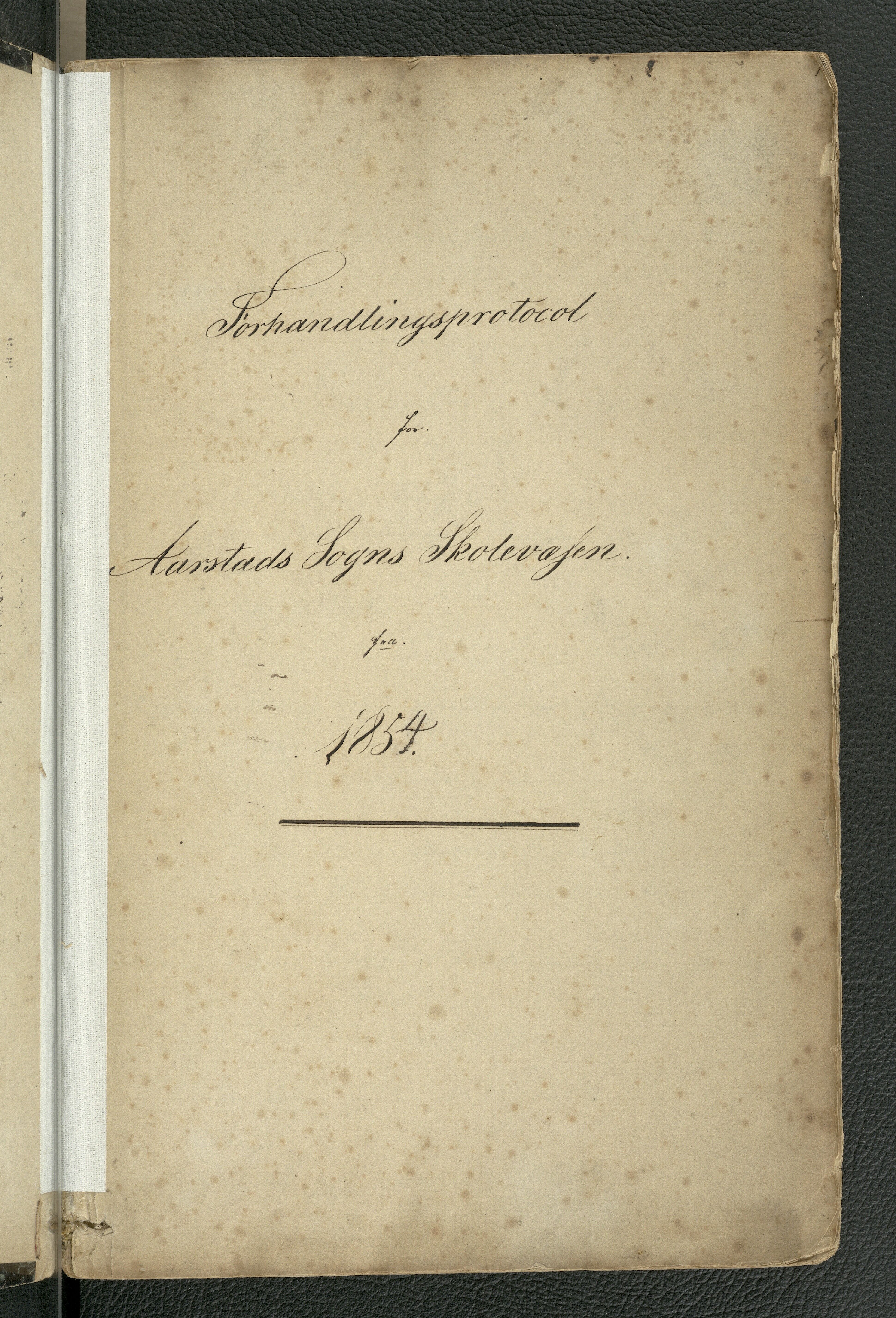 Årstad kommune. Skolestyret, BBA/A-0340/A/L0003: Møtebok, 1854-1883