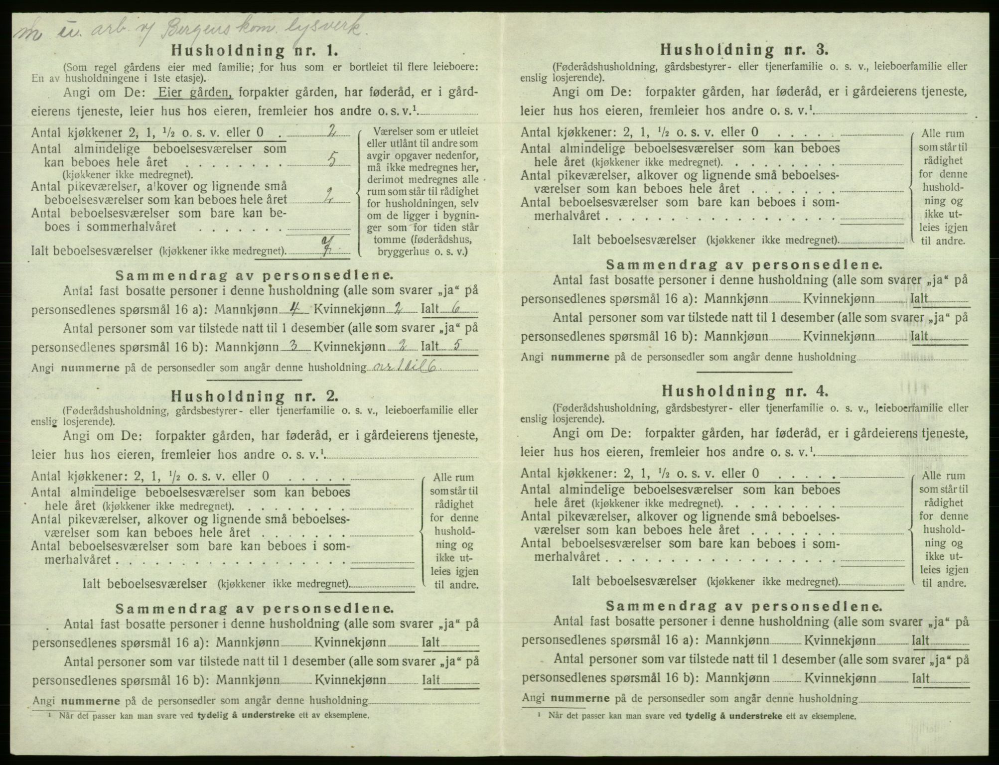 SAB, Folketelling 1920 for 1249 Fana herred, 1920, s. 2926