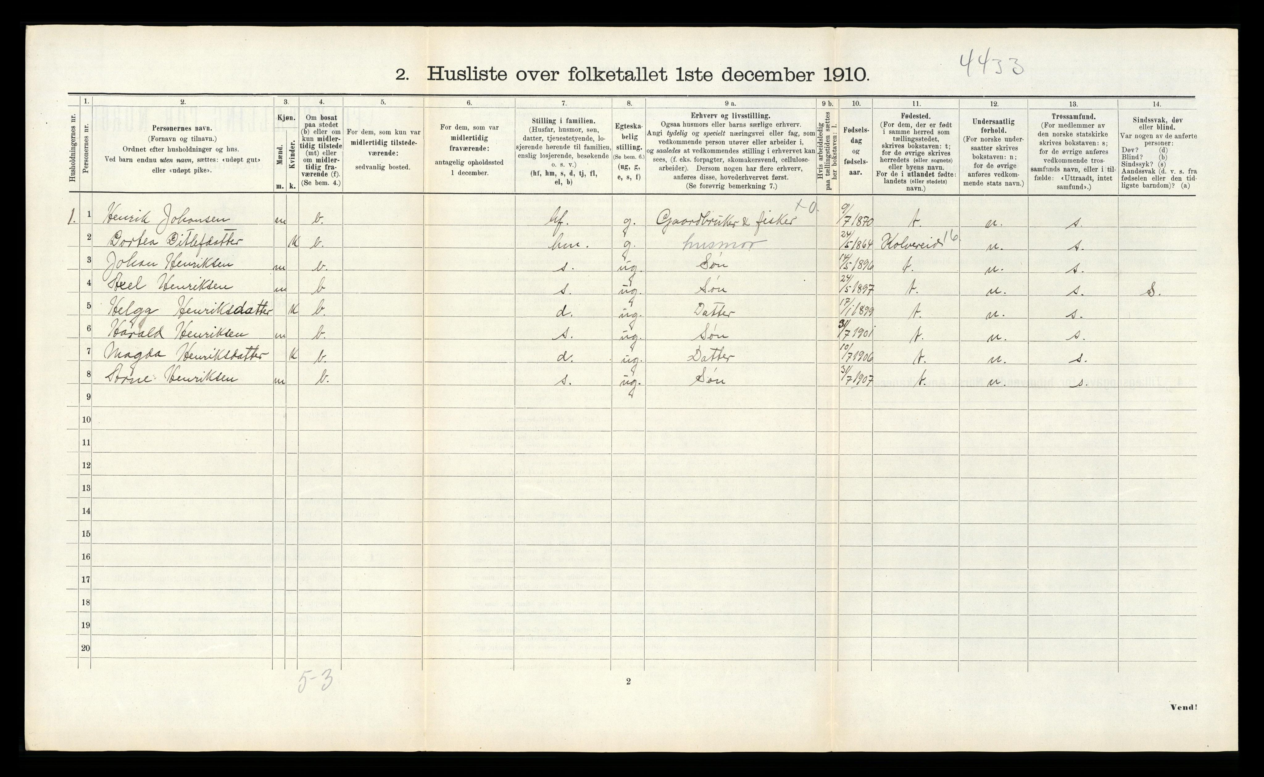 RA, Folketelling 1910 for 1754 Gravvik herred, 1910, s. 240