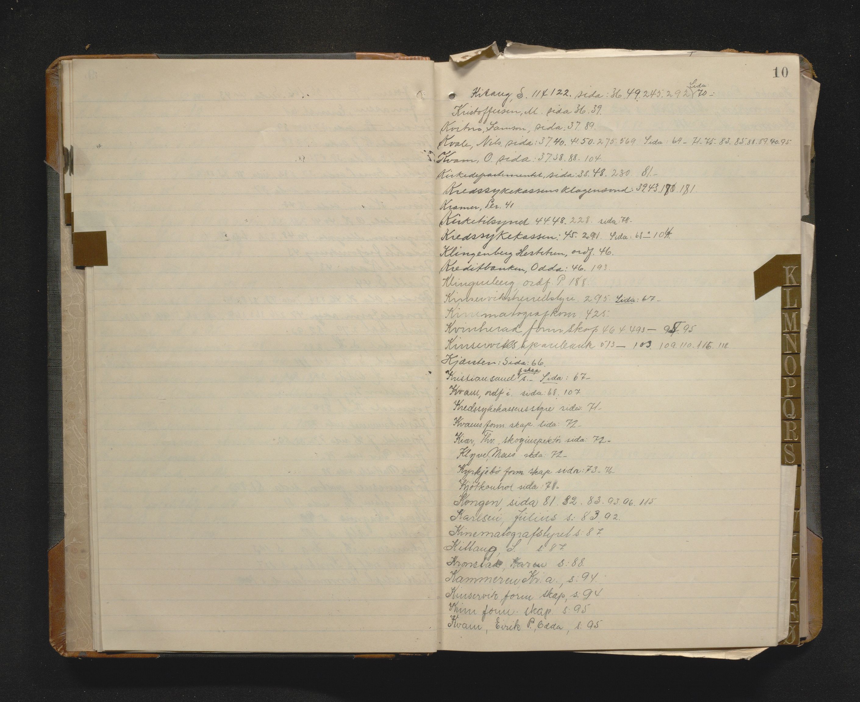 Odda kommune. Formannskapet, IKAH/1228-021/C/Ca/L0003: Postjournal, utgåande skriv, 1914-1918