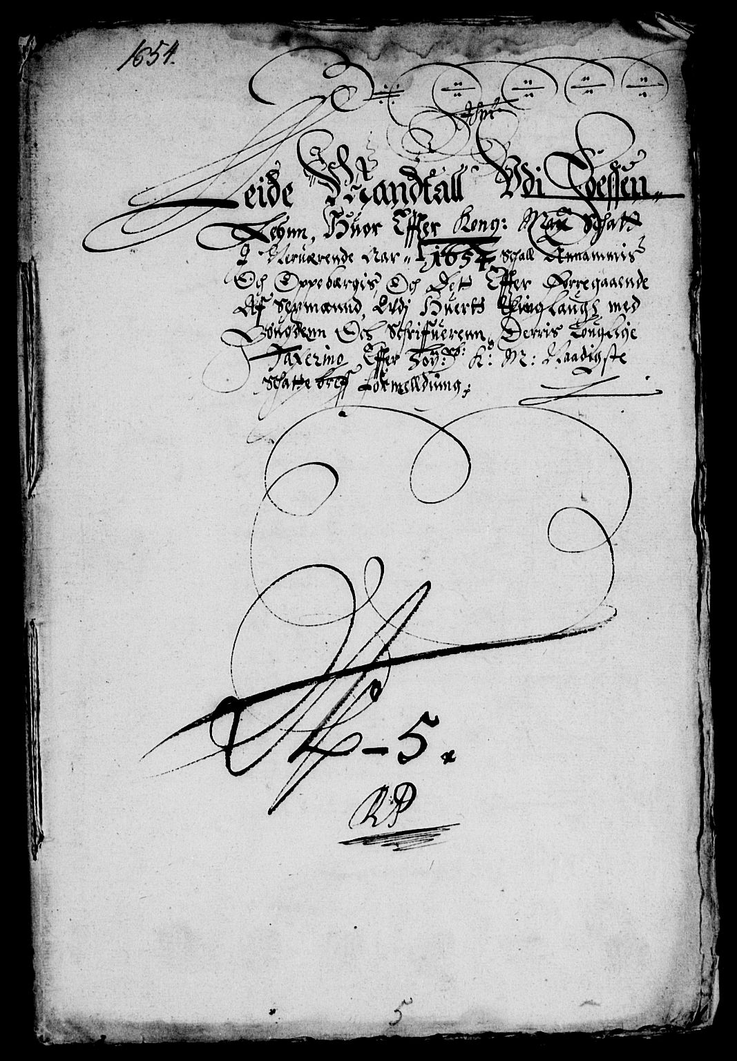 Rentekammeret inntil 1814, Reviderte regnskaper, Lensregnskaper, AV/RA-EA-5023/R/Rb/Rbw/L0117: Trondheim len, 1654
