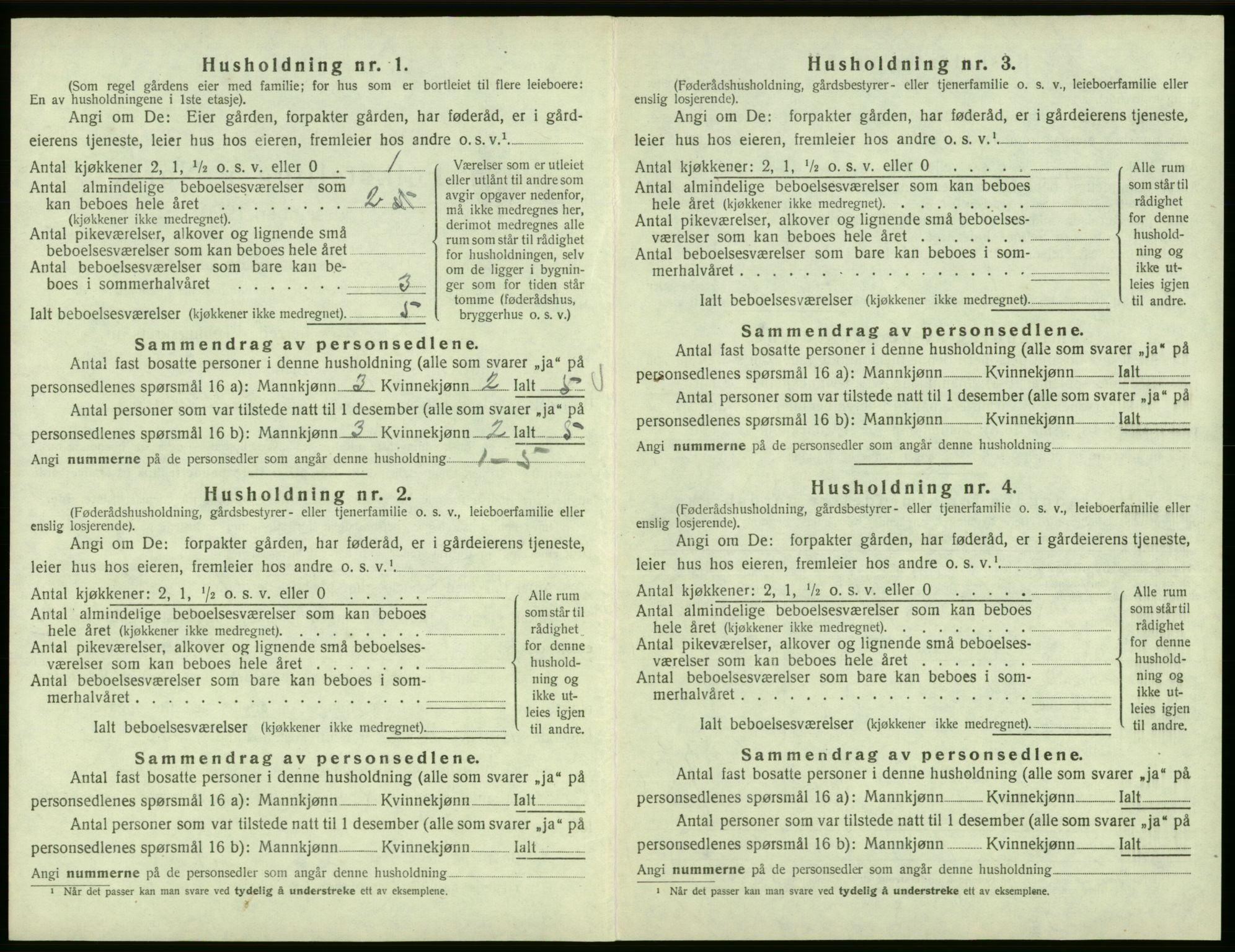 SAB, Folketelling 1920 for 1228 Odda herred, 1920, s. 1024