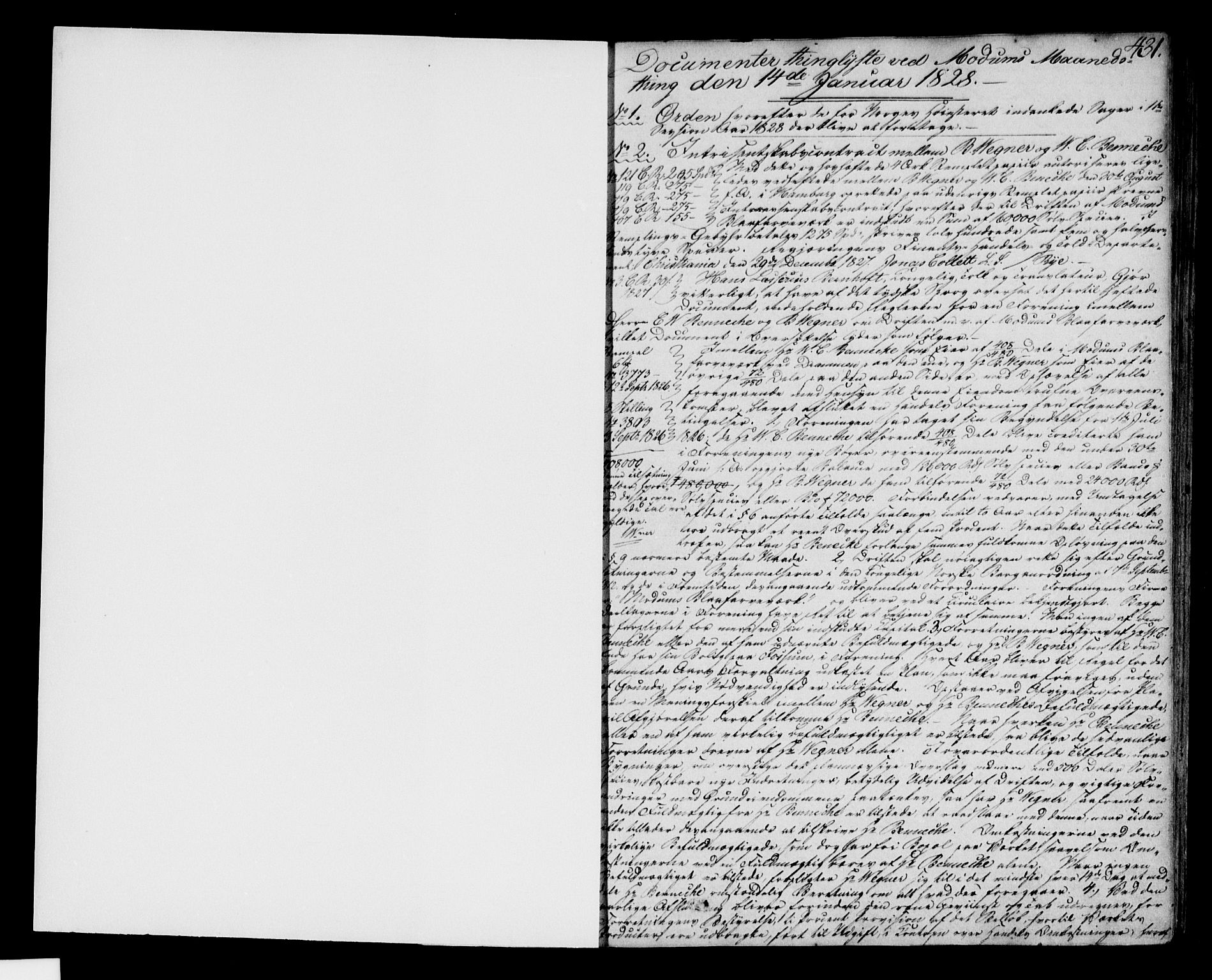 Eiker, Modum og Sigdal sorenskriveri, SAKO/A-123/G/Ga/Gaa/L0008b: Pantebok nr. I 8b, 1828-1830, s. 431