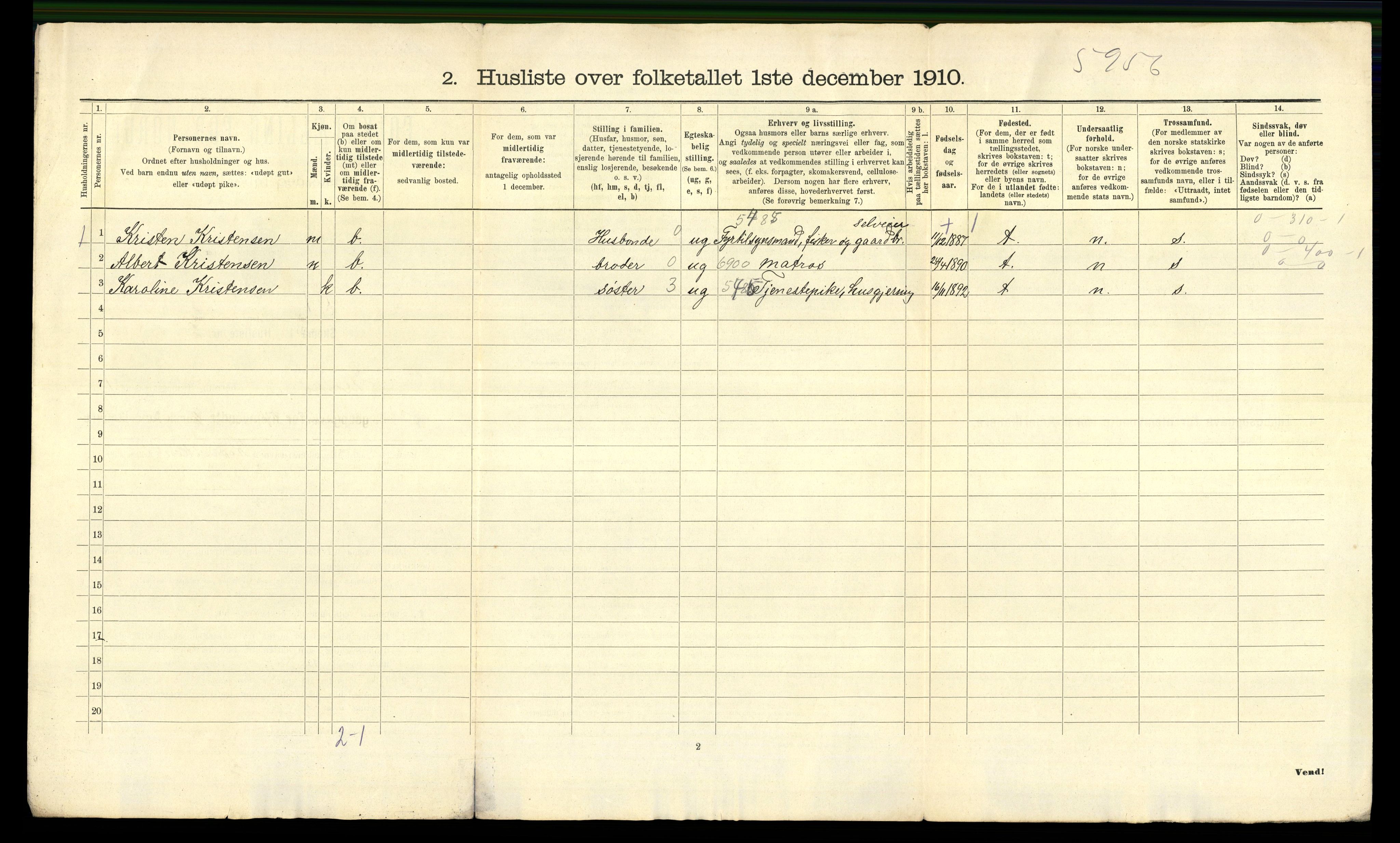 RA, Folketelling 1910 for 0921 Tromøy herred, 1910, s. 35