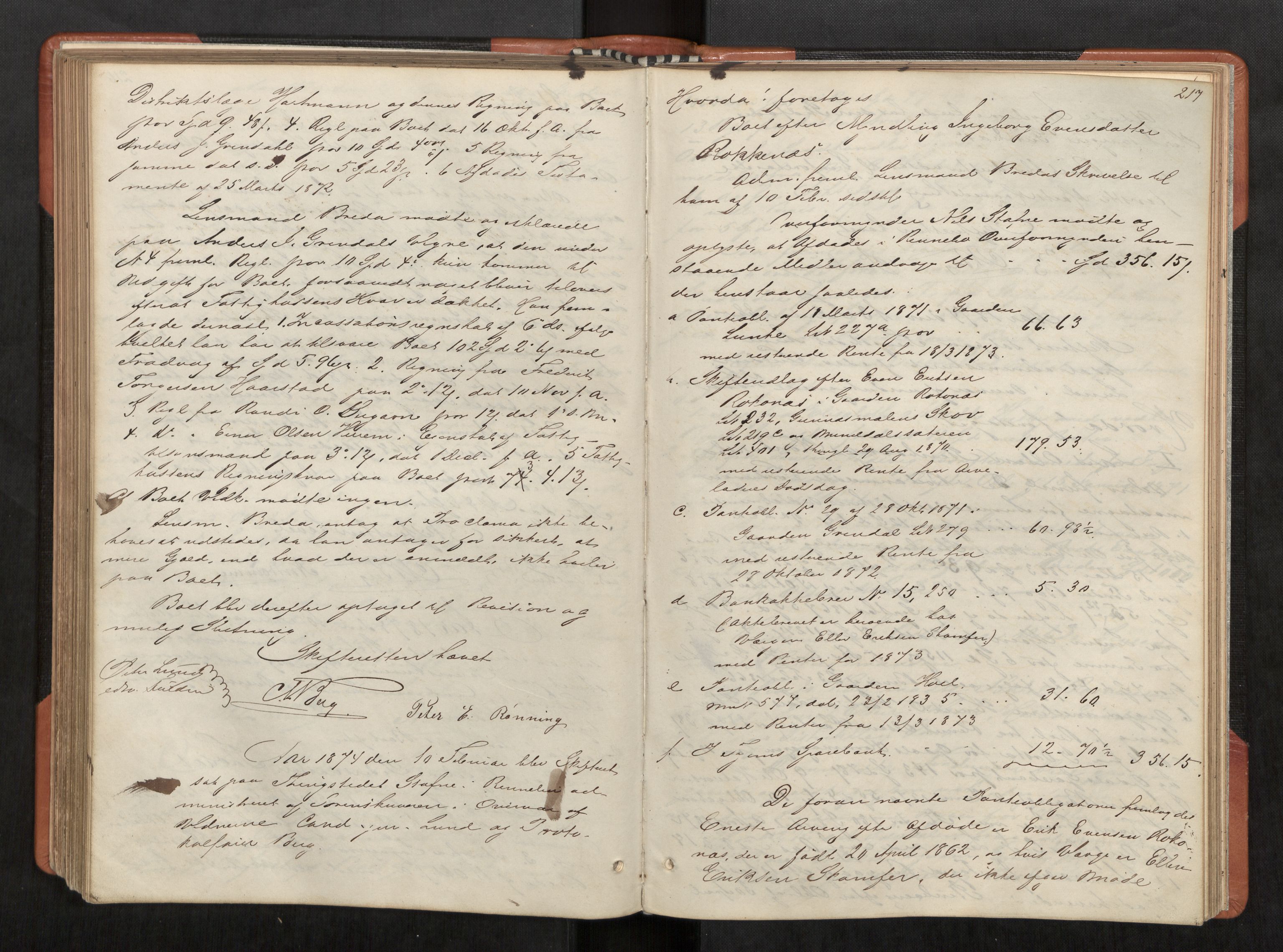 Orkdal sorenskriveri, AV/SAT-A-4169/1/3/3B/L0005: Skiftebehandlingsprotokoll, 1860-1876, s. 217