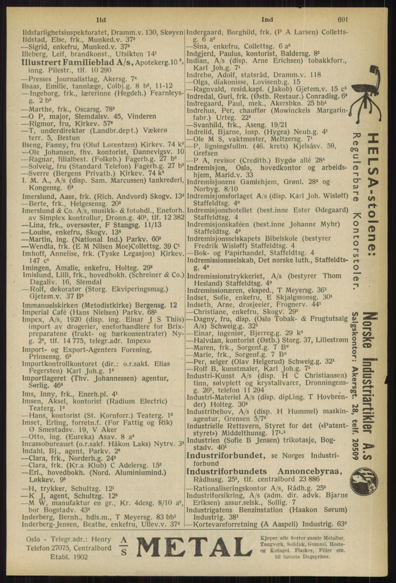 Kristiania/Oslo adressebok, PUBL/-, 1936, s. 691
