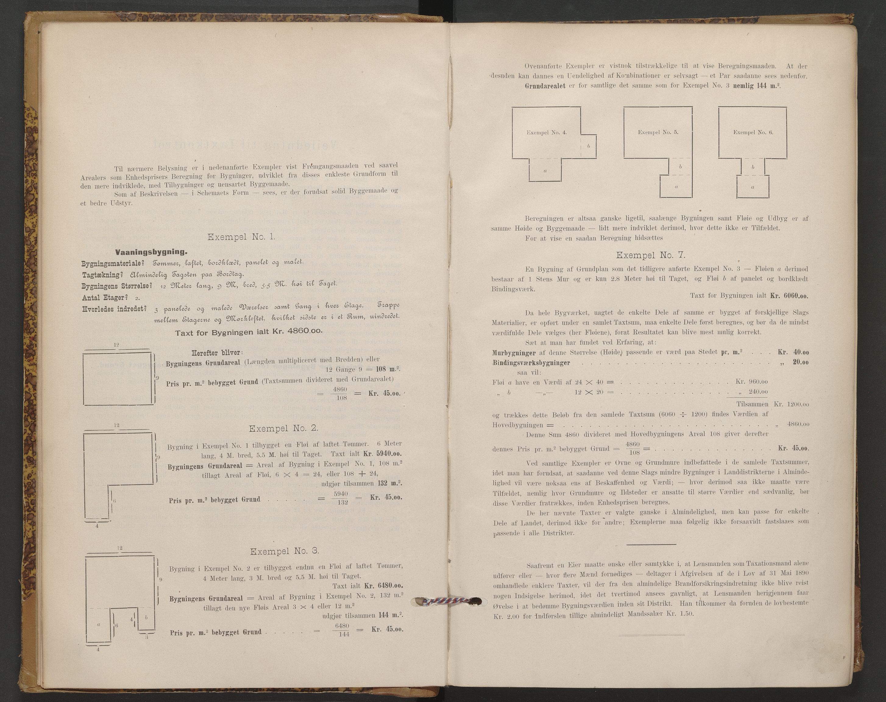 Holtålen lensmannskontor, AV/SAT-A-1056/1/12/L0003: 12.01.03 Branntakstprotokoll  -skjema, 1895-1929