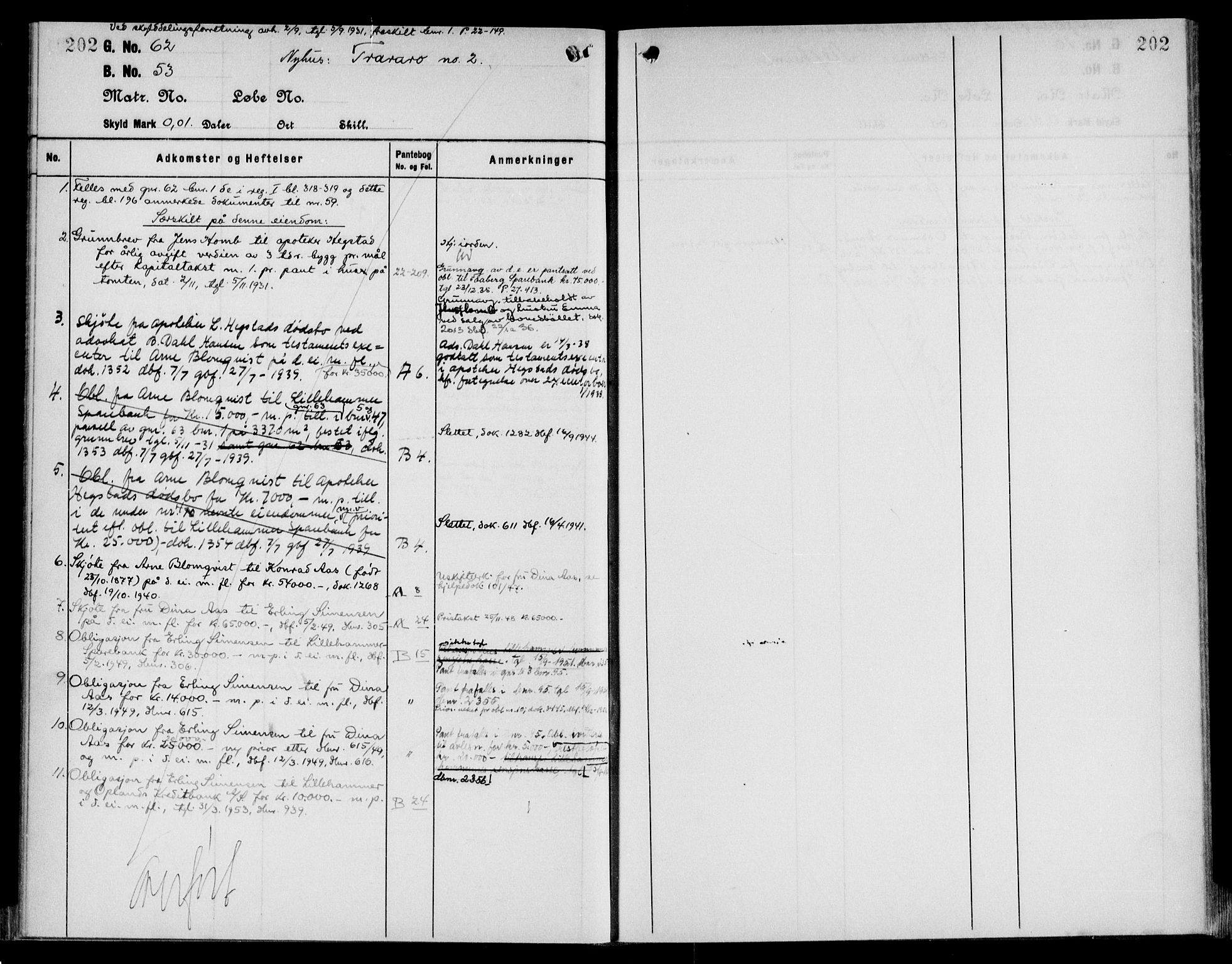 Sør-Gudbrandsdal tingrett, AV/SAH-TING-004/H/Ha/Hae/L0005: Panteregister nr. 3.5, 1924-1954, s. 202