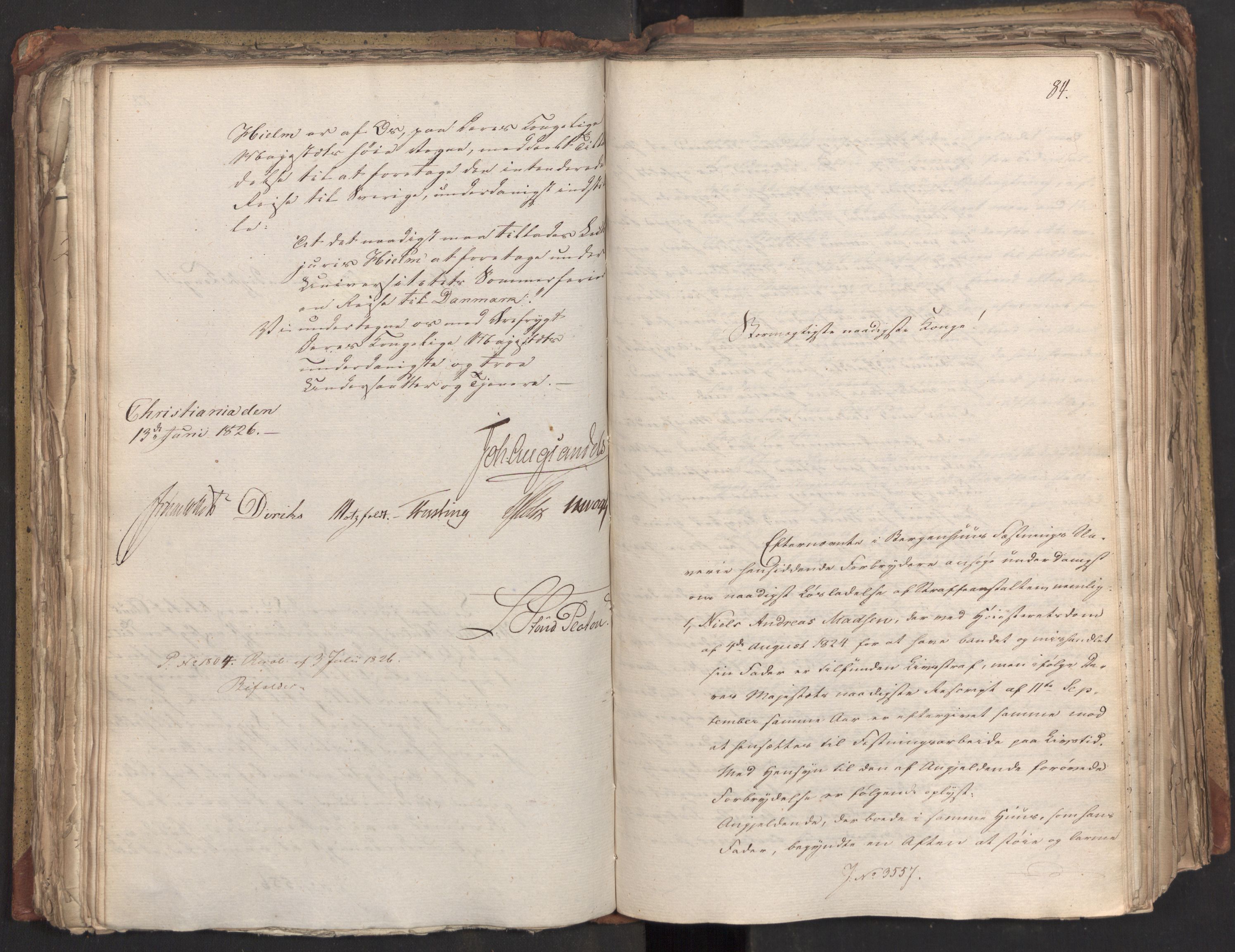 Statsrådsavdelingen i Stockholm, AV/RA-S-1003/D/Da/L0047: Regjeringsinnstillinger nr. 3501-3659, 1826, s. 172