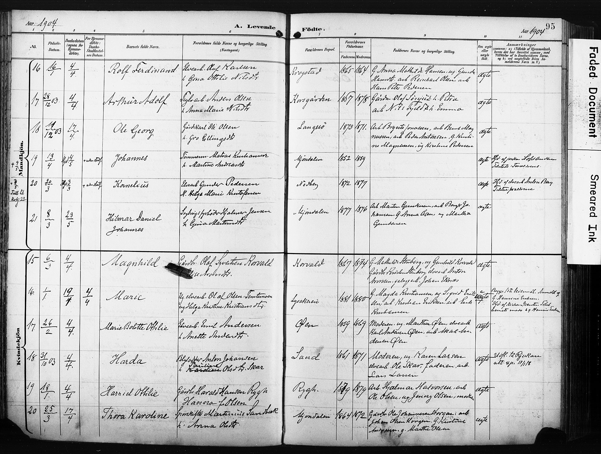 Nedre Eiker kirkebøker, AV/SAKO-A-612/F/Fa/L0005: Ministerialbok nr. 5, 1898-1905, s. 95