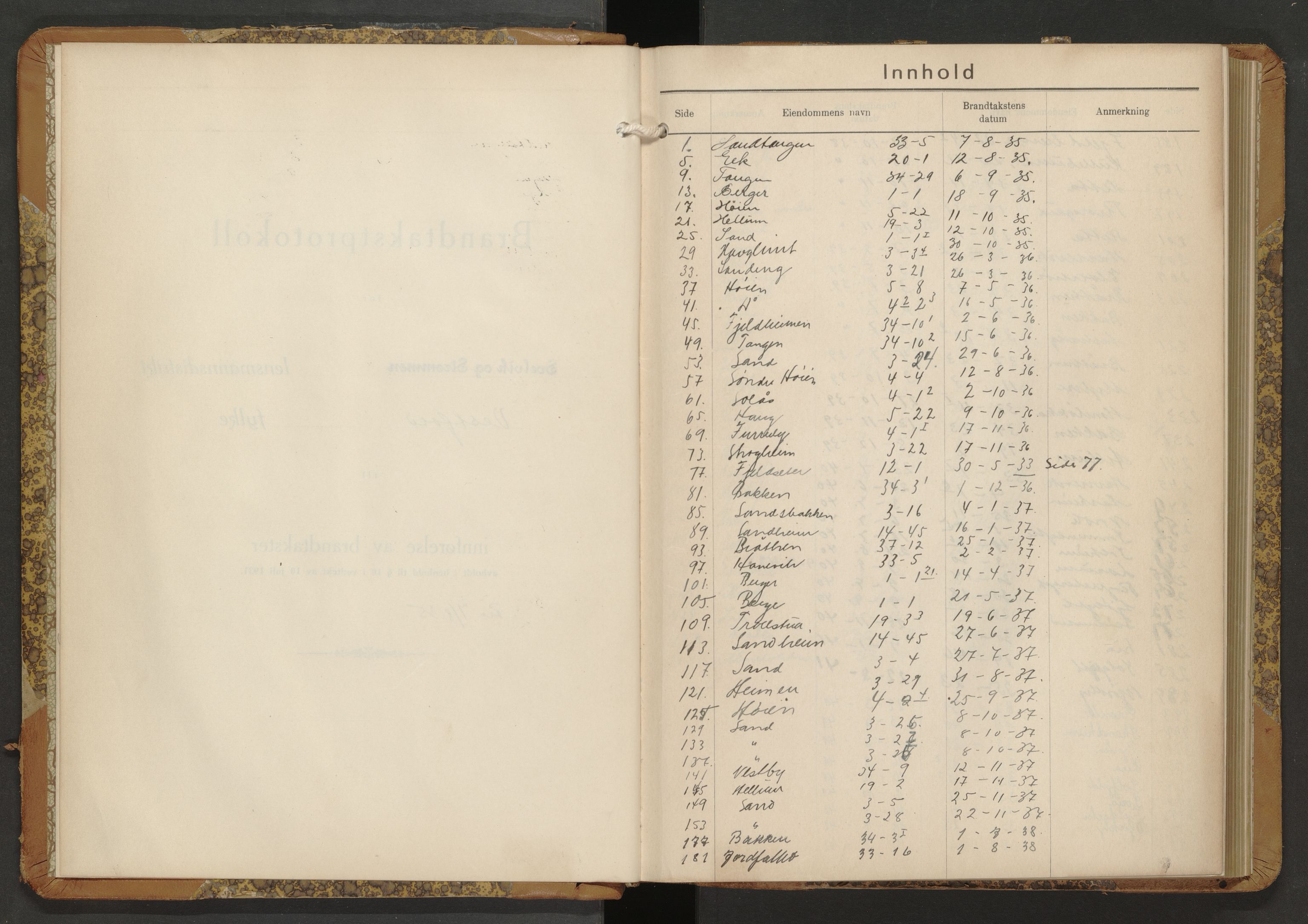 Svelvik og Strømm lensmannskontor, AV/SAKO-A-551/Y/Ye/Yeb/L0003: Skjematakstprotokoll, 1935-1950