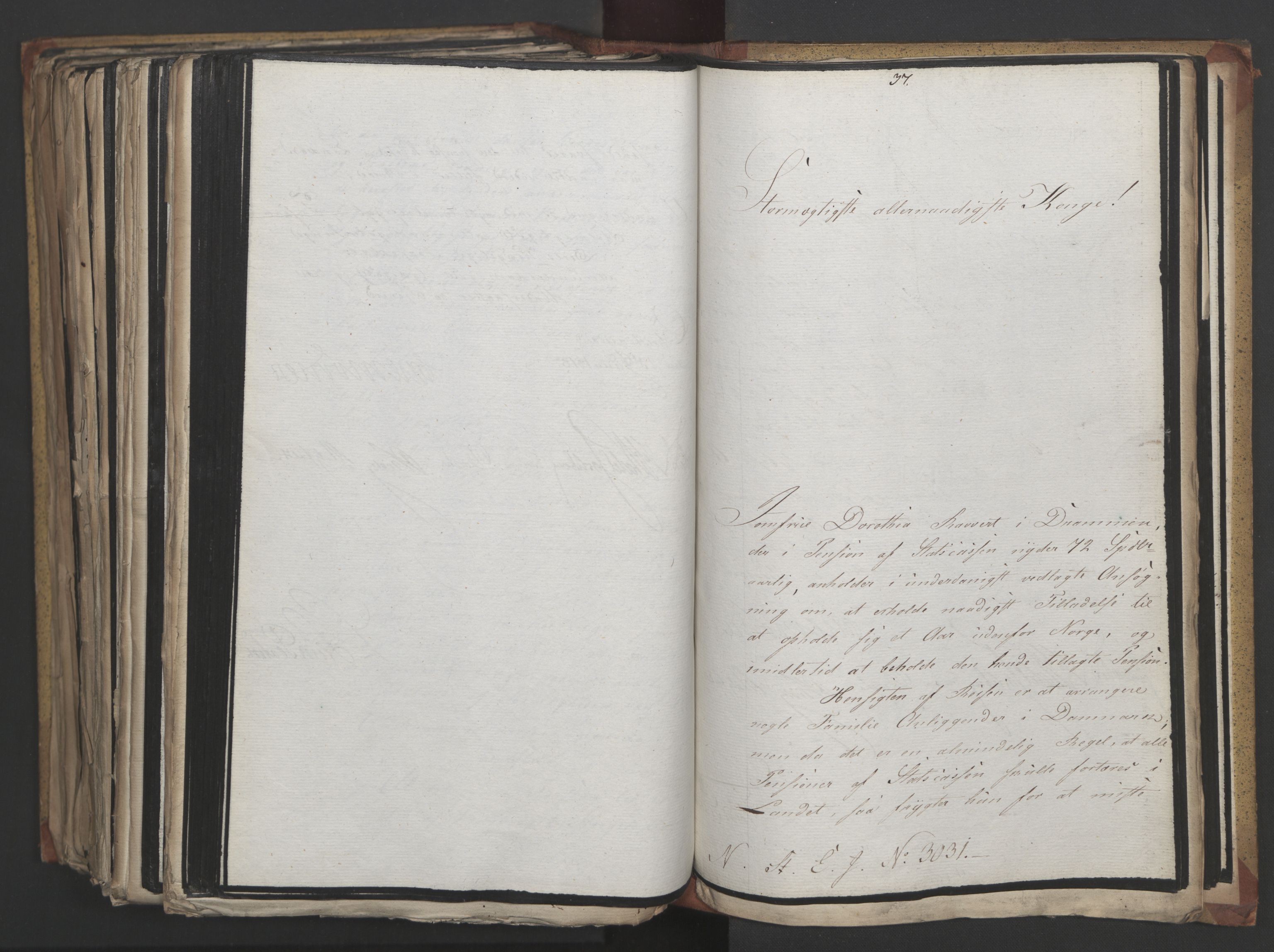 Statsrådsavdelingen i Stockholm, AV/RA-S-1003/D/Da/L0014: Regjeringsinnstillinger nr. 2890-3057, 1818, s. 537