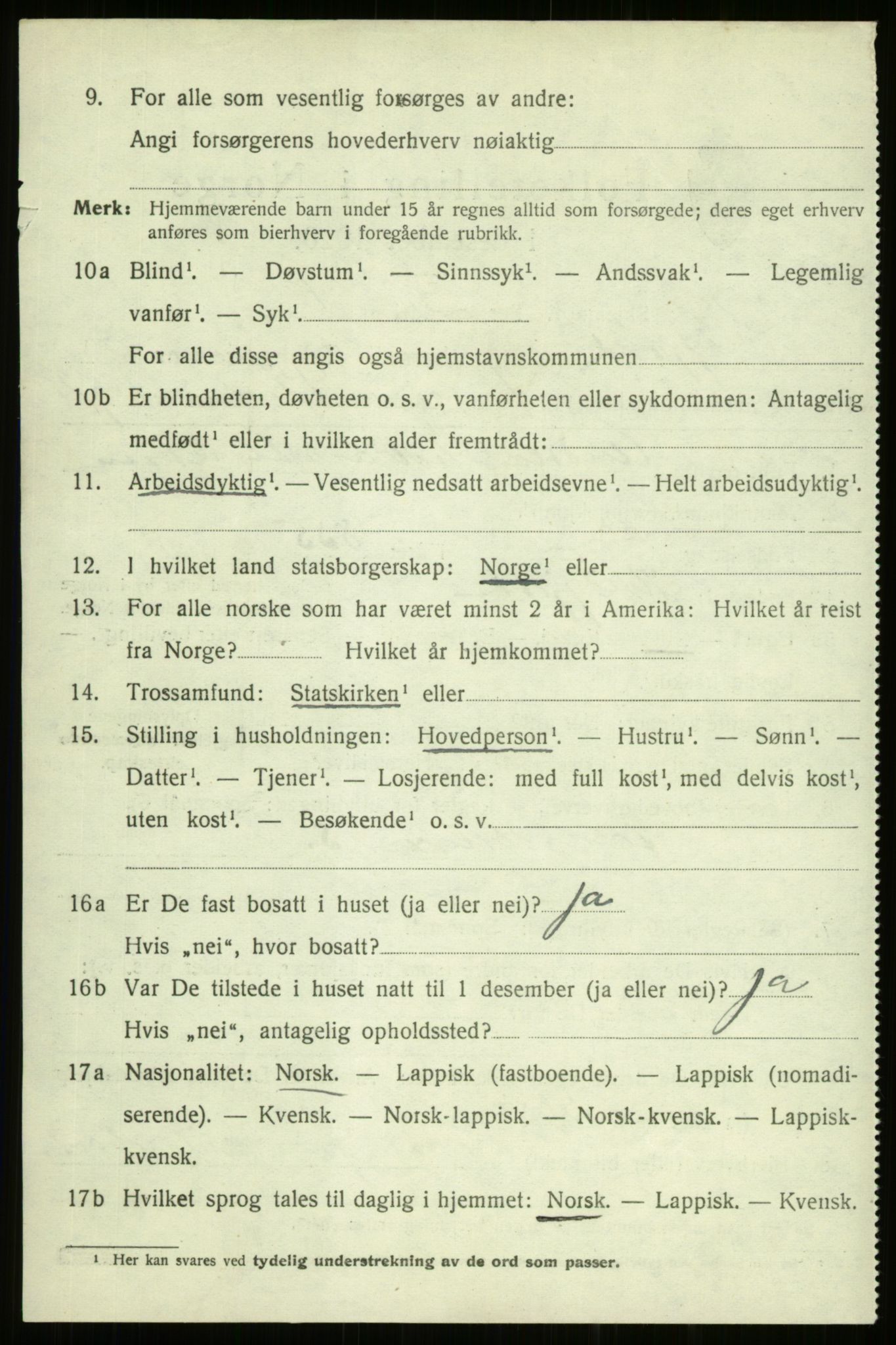 SATØ, Folketelling 1920 for 1911 Kvæfjord herred, 1920, s. 3712