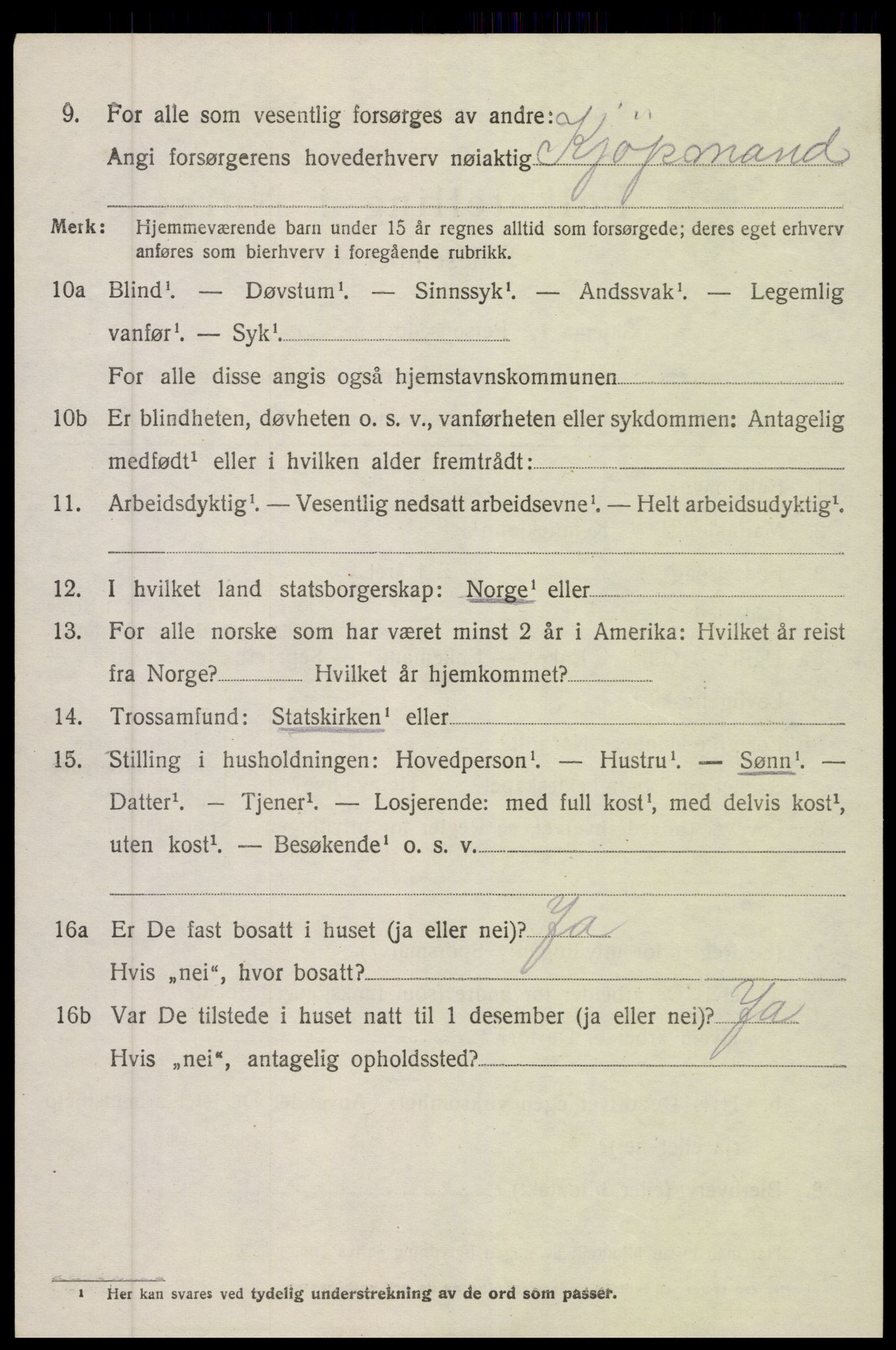 SAK, Folketelling 1920 for 0920 Øyestad herred, 1920, s. 2997