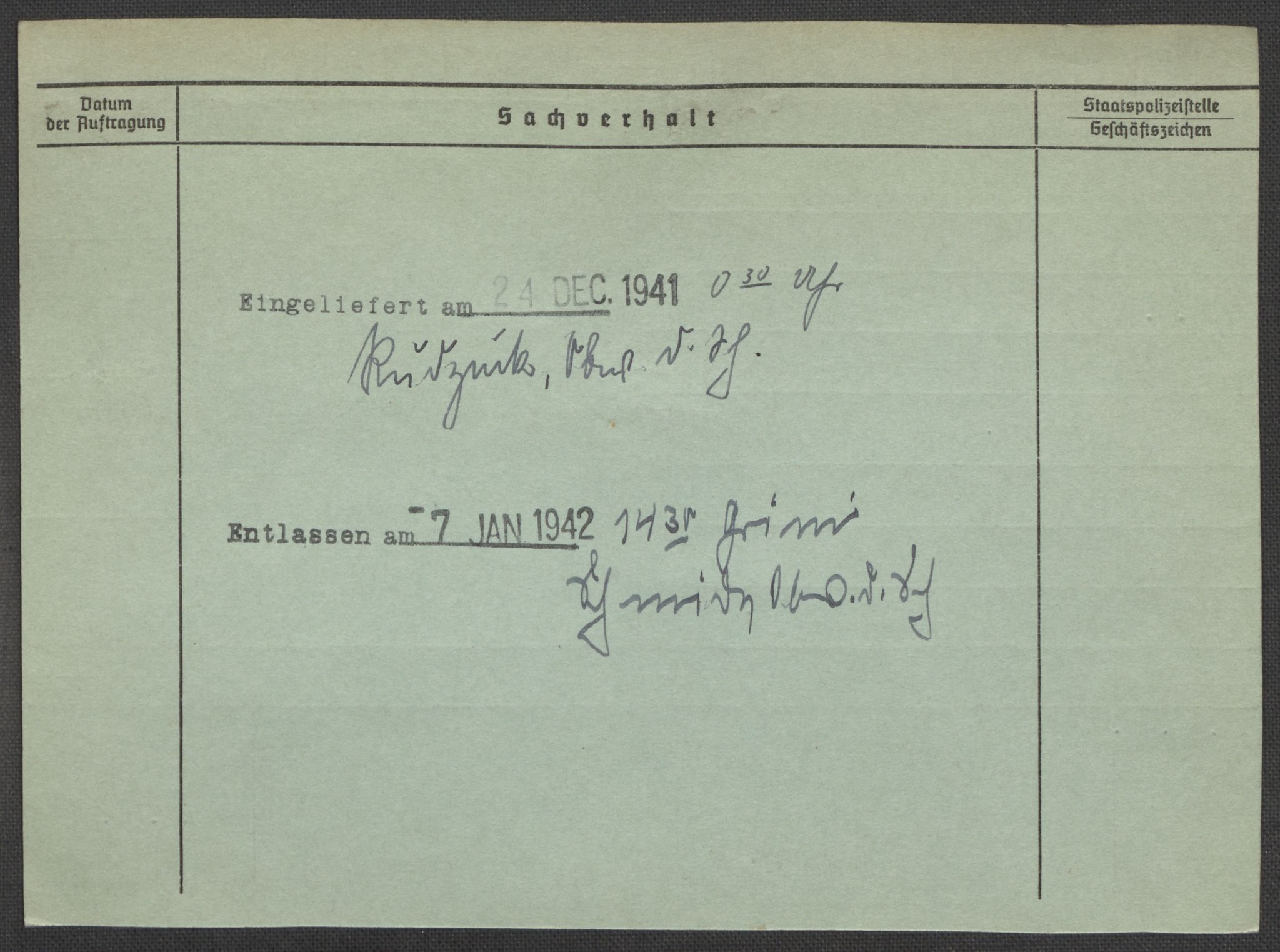 Befehlshaber der Sicherheitspolizei und des SD, RA/RAFA-5969/E/Ea/Eaa/L0008: Register over norske fanger i Møllergata 19: Oelze-Ru, 1940-1945, s. 435