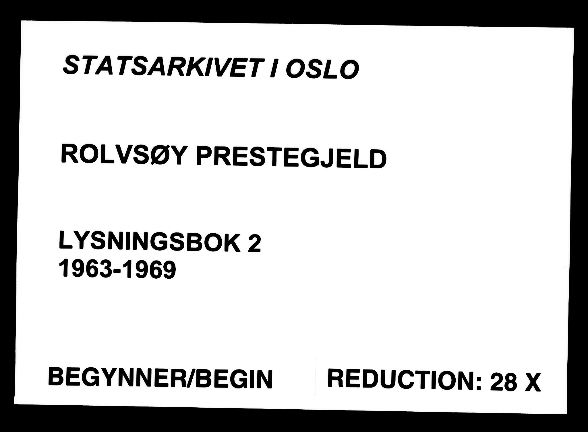 Rolvsøy prestekontor Kirkebøker, AV/SAO-A-2004/H/Ha/L0002: Lysningsprotokoll nr. 2, 1963-1969