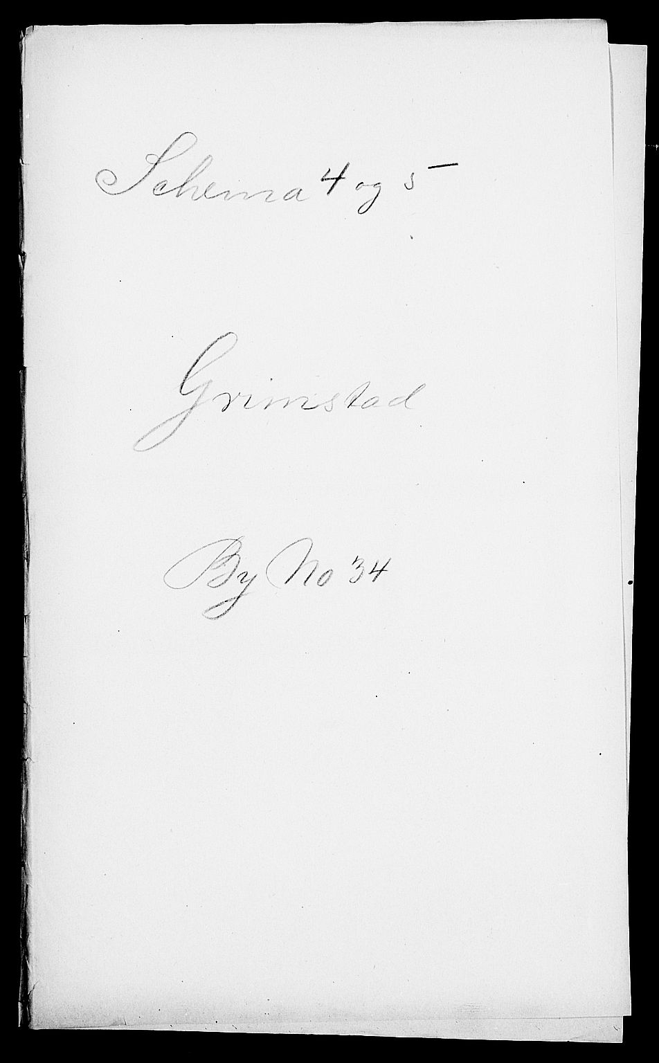 SAK, Folketelling 1900 for 0904 Grimstad kjøpstad, 1900, s. 1