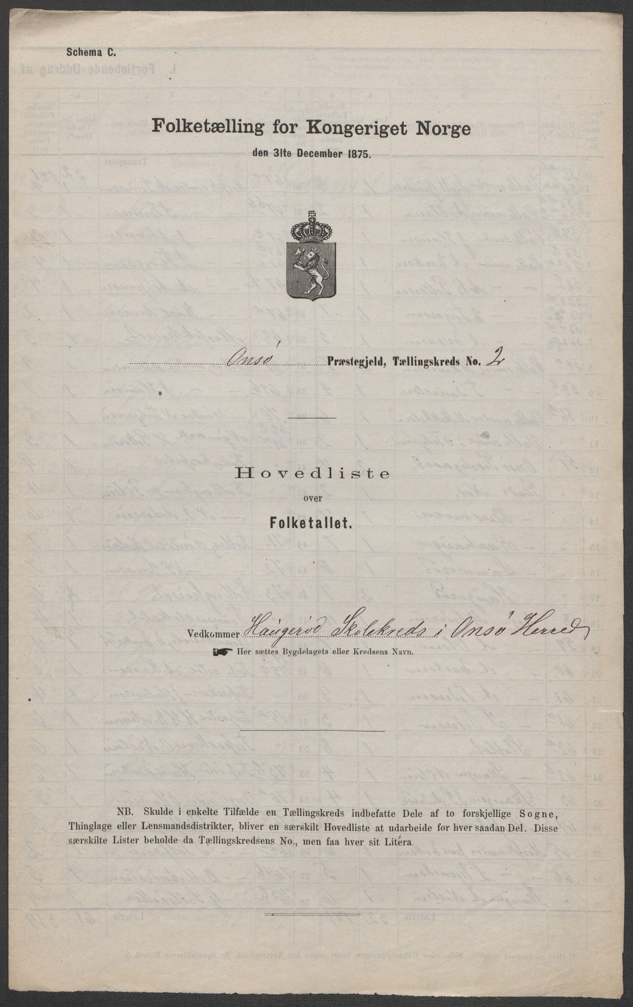 RA, Folketelling 1875 for 0134P Onsøy prestegjeld, 1875, s. 7