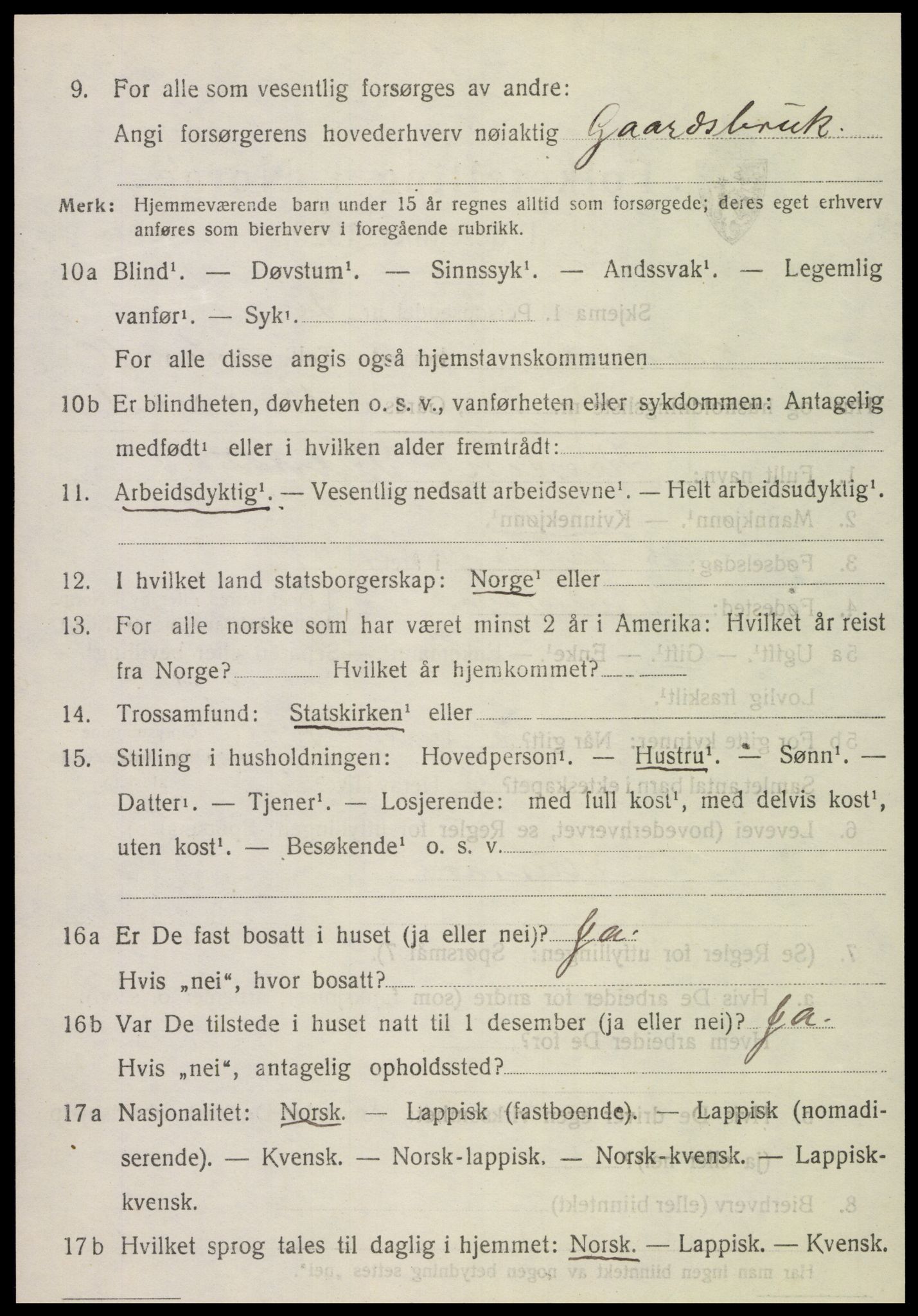 SAT, Folketelling 1920 for 1735 Kvam herred, 1920, s. 2532
