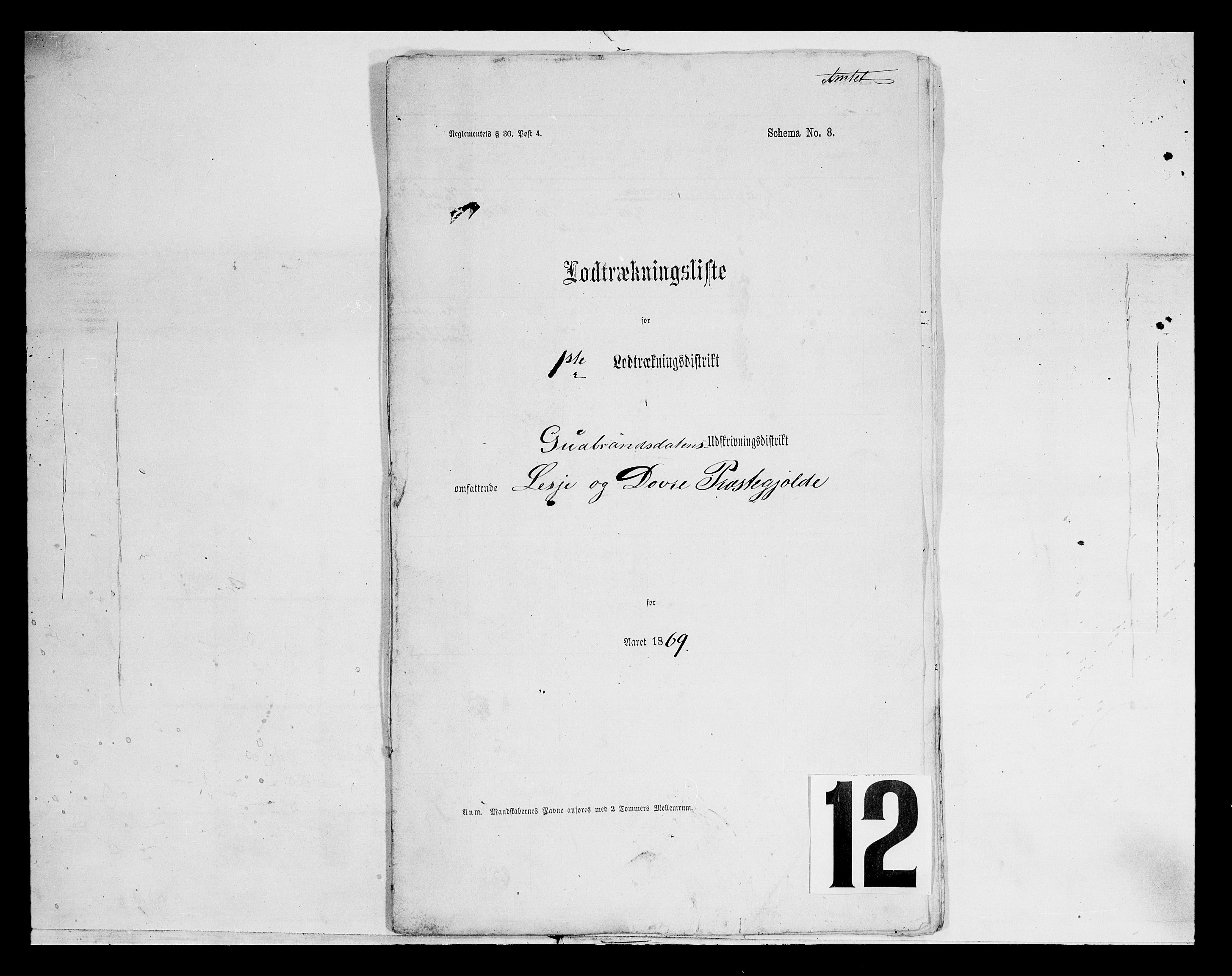 Fylkesmannen i Oppland, SAH/FYO-002/1/K/Kg/L1176: Lesja og Dovre og hele amtet, 1860-1880, s. 136