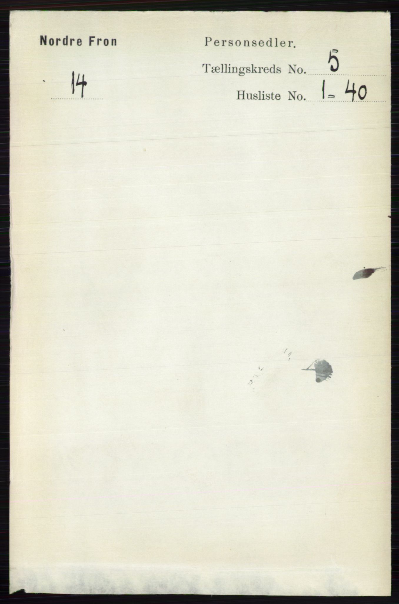 RA, Folketelling 1891 for 0518 Nord-Fron herred, 1891, s. 1963
