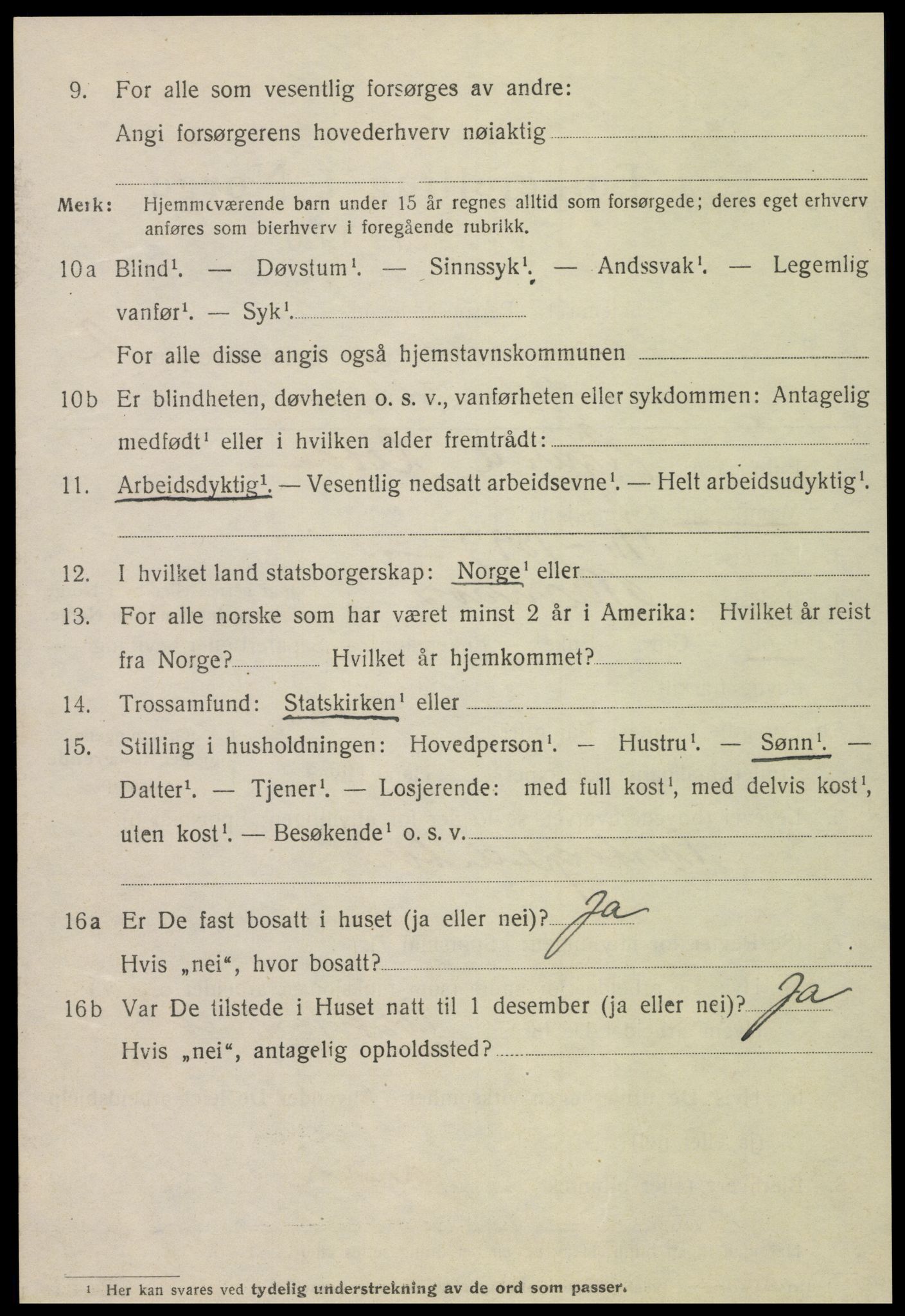SAT, Folketelling 1920 for 1703 Namsos ladested, 1920, s. 3736