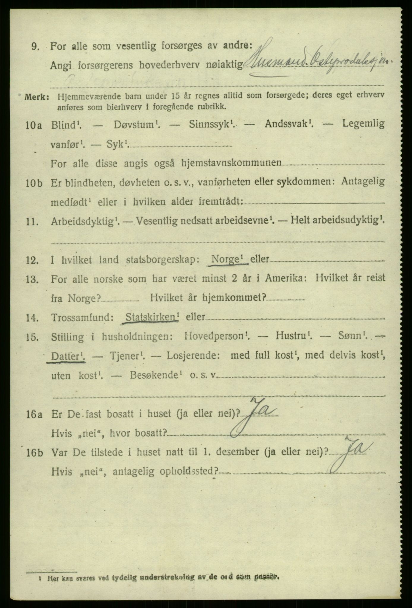 SAB, Folketelling 1920 for 1424 Årdal herred, 1920, s. 2904